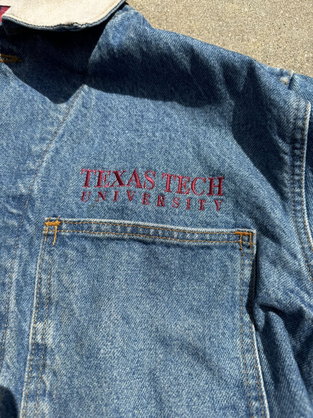 Vintage Vintage Texas Tech Denim Jacket Size US M / EU 48-50 / 2 - 3 Thumbnail