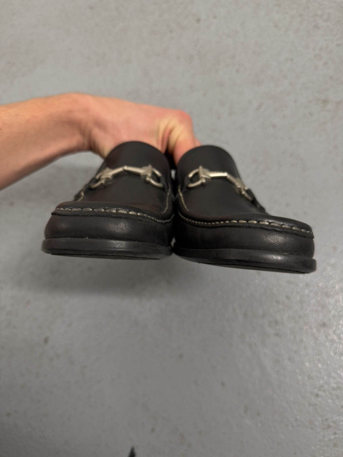 Salvatore Ferragamo Vintage Salvatore Ferragamo Metal Buckle Leather Moccasins Size US 8 / EU 41 - 8 Thumbnail