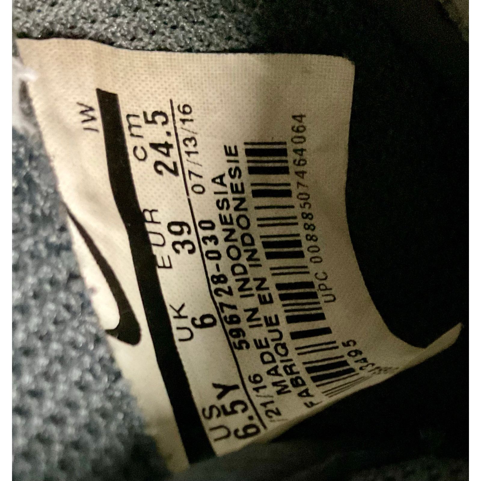 Nike Air Force 1 'Dark Grey' 596728-030 Size 6.5 Size US 6.5 / EU 39-40 - 8 Thumbnail