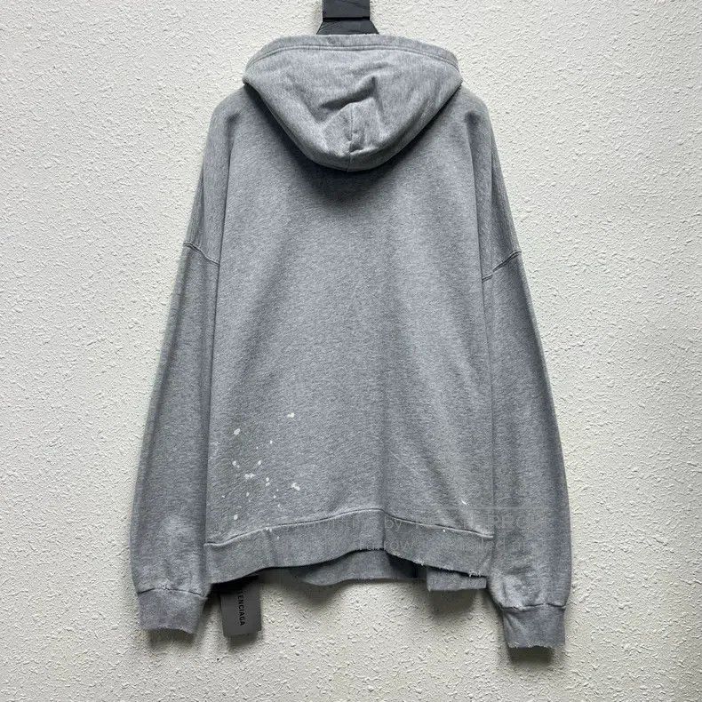 Balenciaga Balenciaga Colorful logo distressed hoodie Size US S / EU 44-46 / 1 - 2 Thumbnail