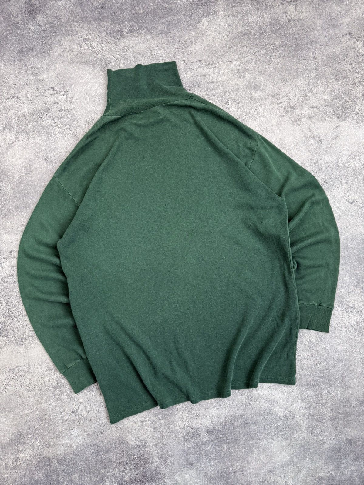 Sunspel Sunspel Forest Green Turtleneck Long Sleeve Sweatshirt Size US L / EU 52-54 / 3 - 15 Thumbnail