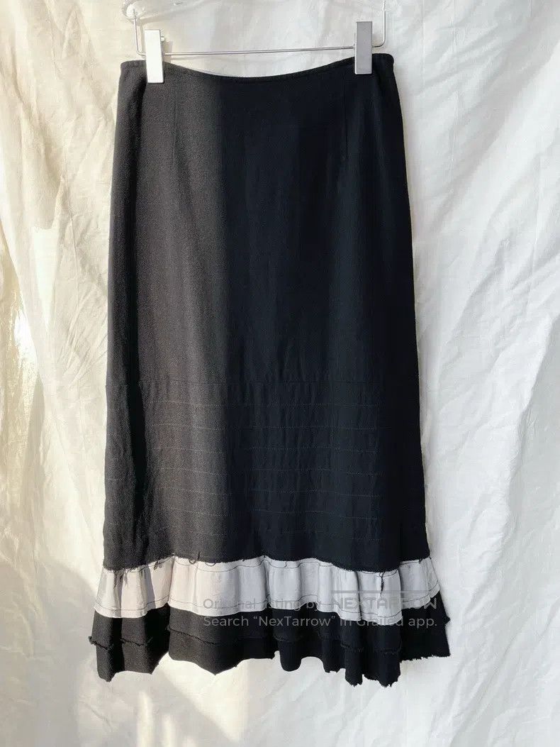 Other Comme Des Garcons size M Black and gray patchwork cake-tie Size 22" - 2 Thumbnail