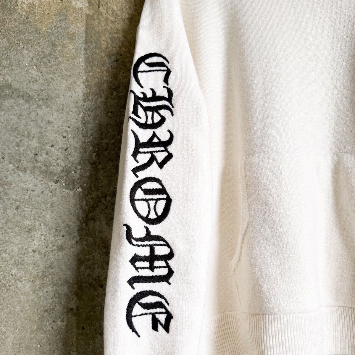 Chrome Hearts Chrome Hearts Cashmere Life Sentence Embroidered Knit Hoodie Size US M / EU 48-50 / 2 - 4 Thumbnail