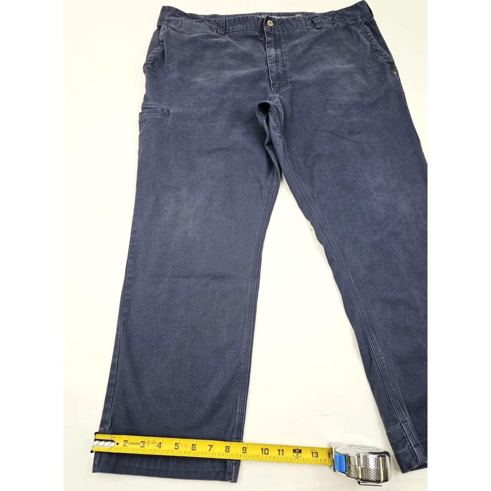 Vintage Duluth Trading Flex Ballroom Khakis Navy Blue Trim Fit Pants Men 42x29 Casual Workwear Baggy? Size US 42 / EU 58 - 3 Thumbnail