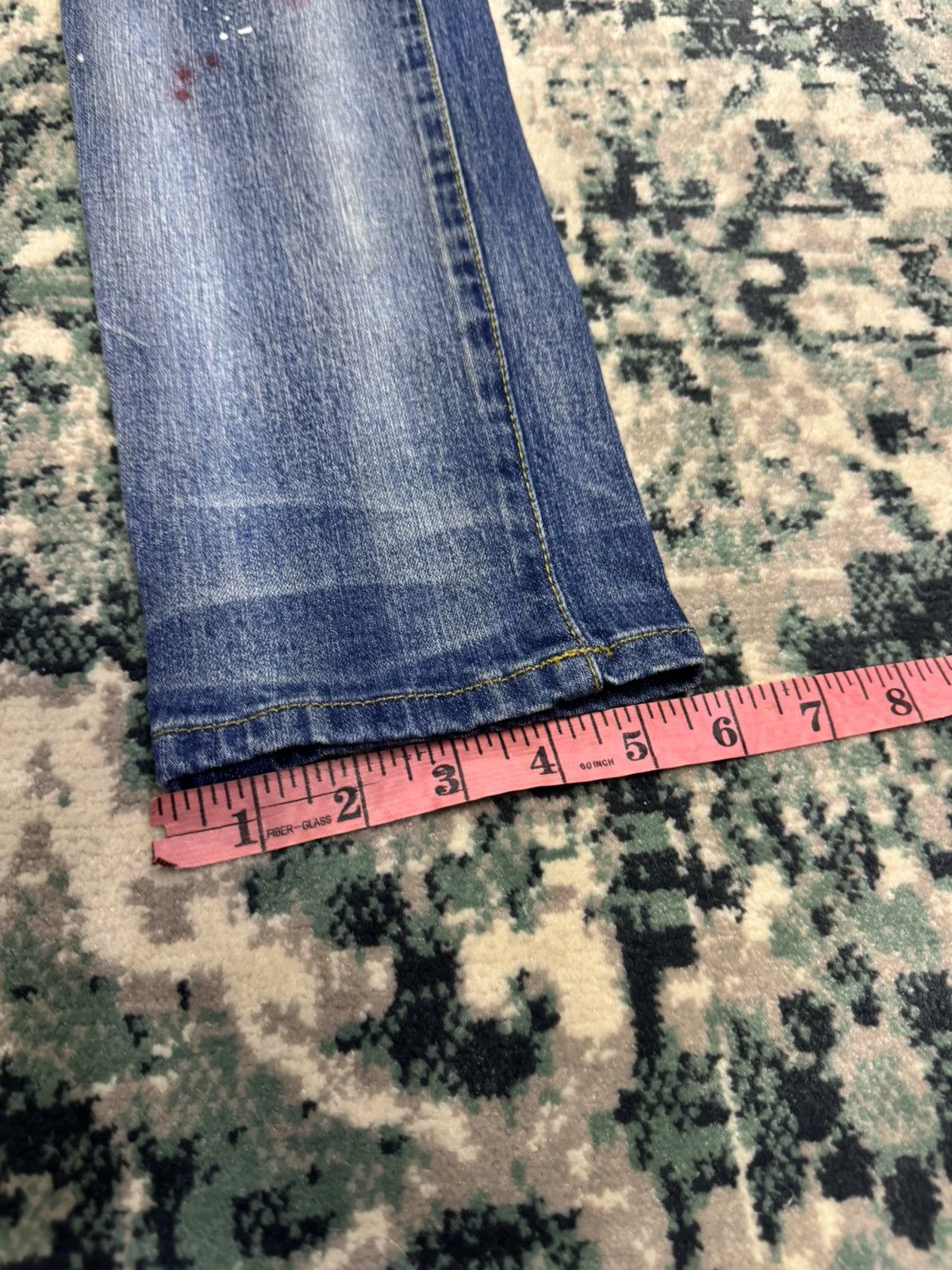 Loveless × Number (N)ine NUMBER NINE LOVELESS GUILD PRIME PAINT SPLATTER SKINNY JEANS Size US 30 / EU 46 - 5 Thumbnail