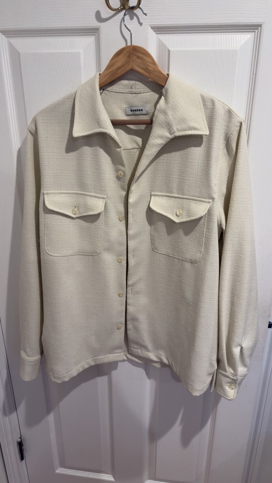 Sandro Sandro “Chanel” Tweed Button Up Size US L / EU 52-54 / 3 - 1 Thumbnail