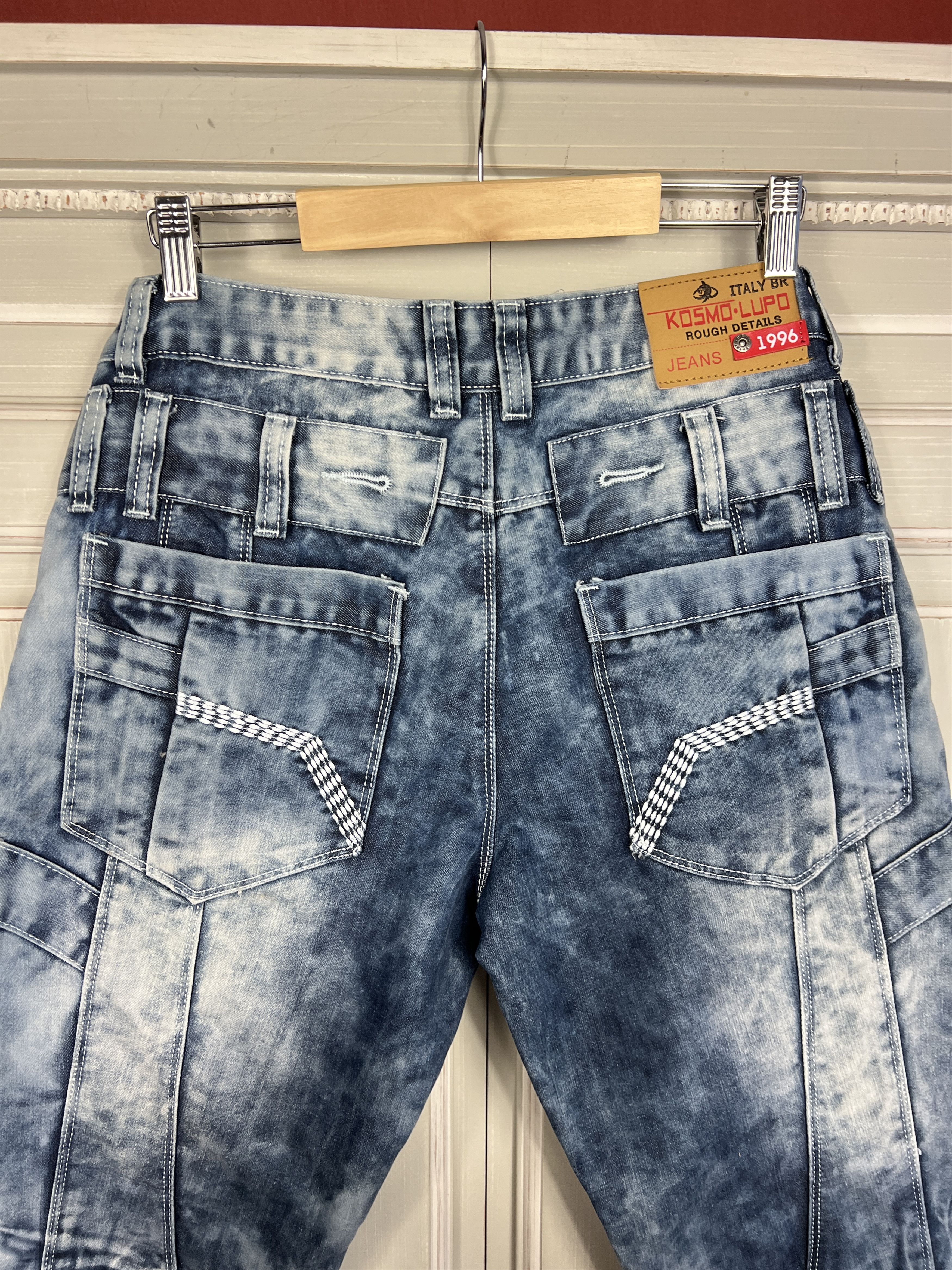 Japanese Brand VINTAGE KOSMO LUPO JAPANESE ARCHIVAL PATCHWORK JEANS Size US 32 / EU 48 - 7 Thumbnail