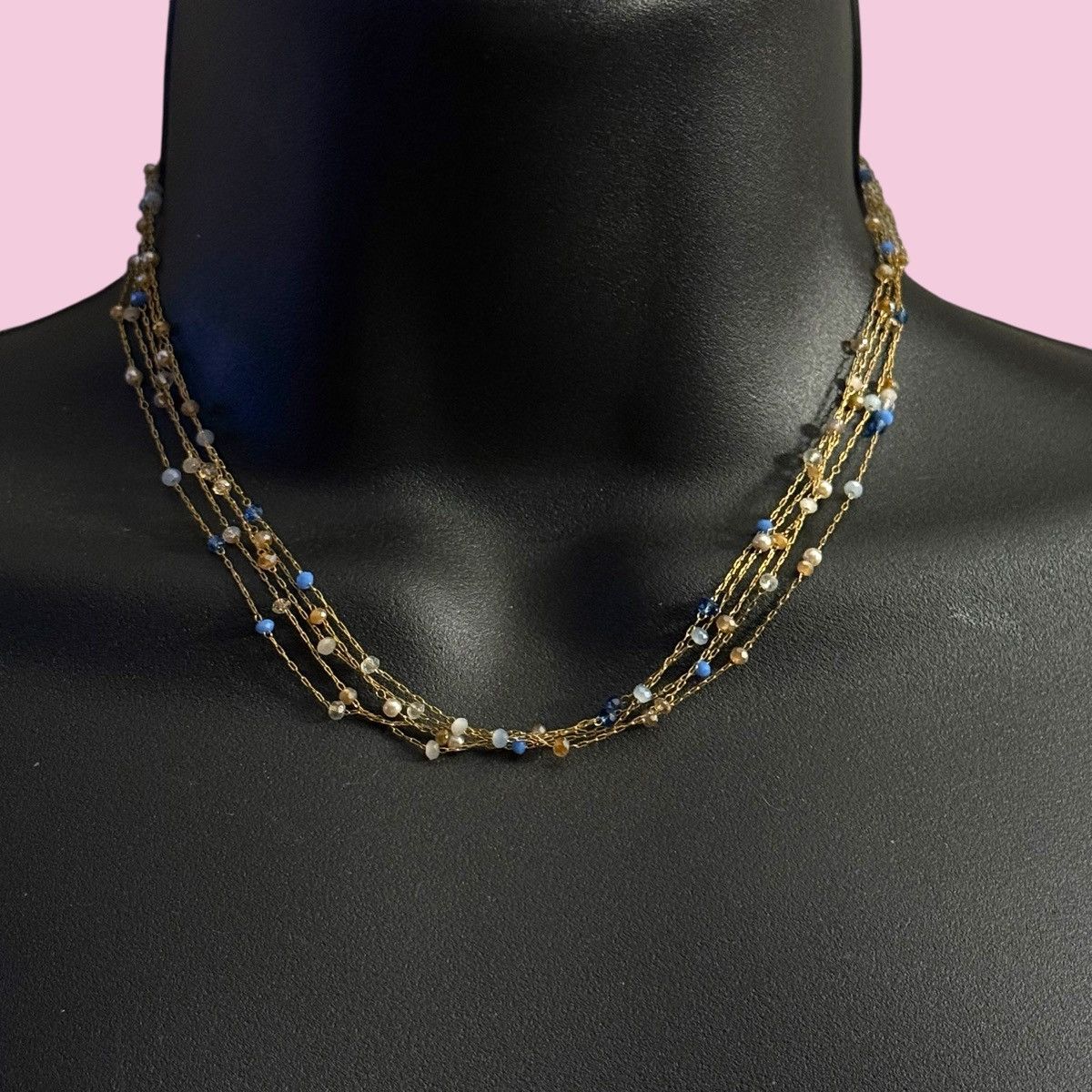 Other Frenzy delicate layered multi strand station bead necklace Size ONE SIZE - 1 Thumbnail