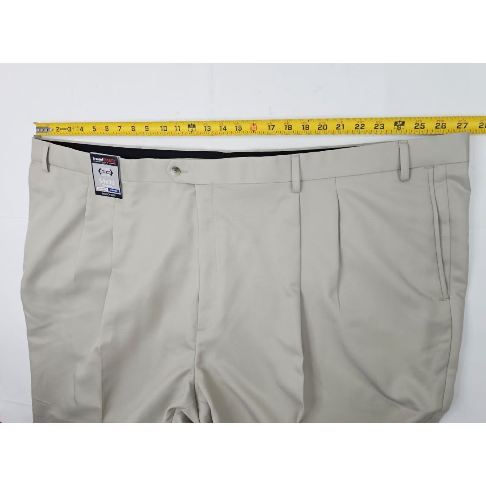 Roundtree & Yorke VINTAGE Roundtree & Yorke Pleated Classic Fit Microfiber Pants? Size US 38 / EU 54 - 5 Thumbnail