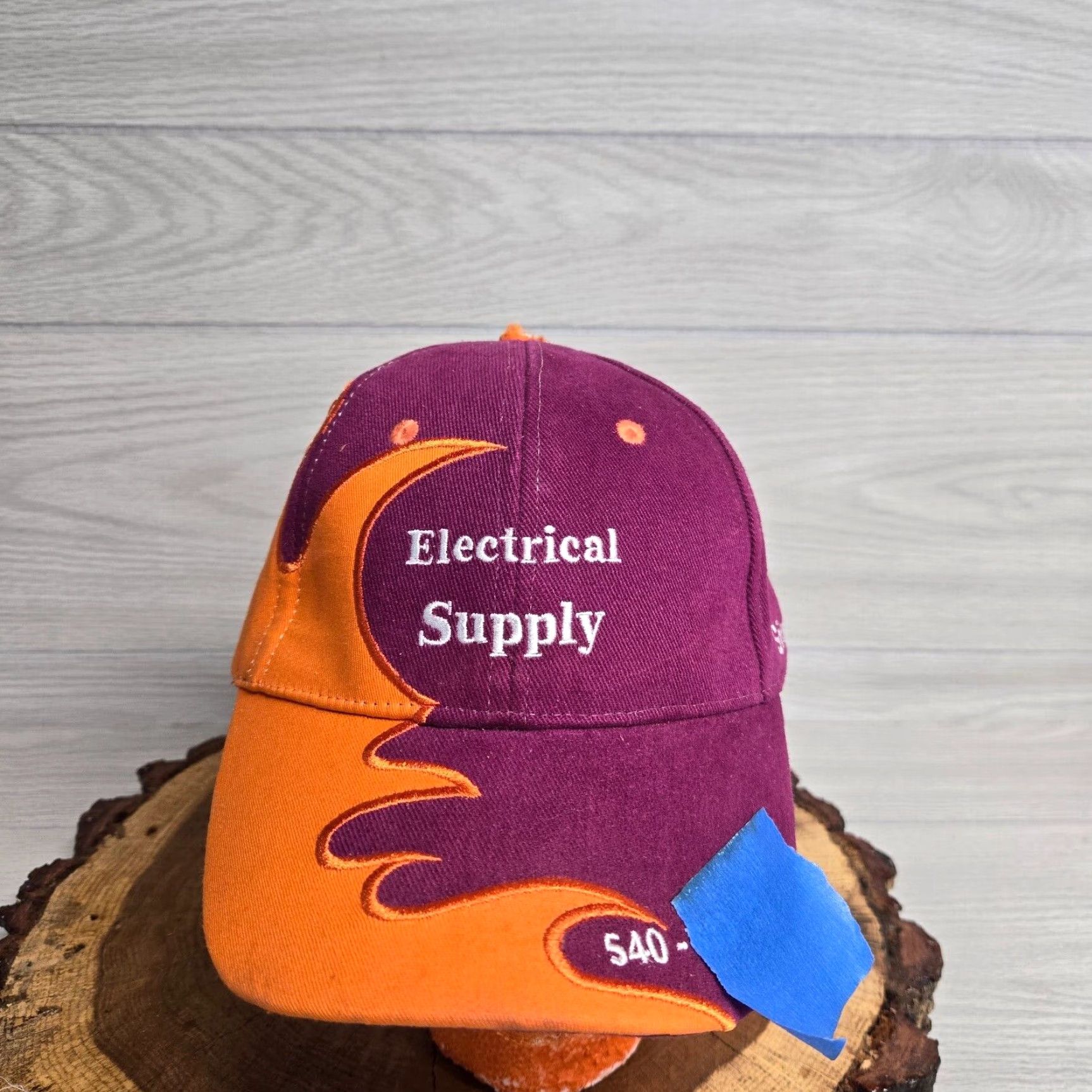 Vintage VINTAGE Electrical Supply Christiansburg VA Virginia Adjustable Hat Cap Adult Casual Size ONE SIZE - 2 Thumbnail