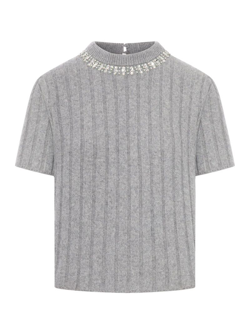 Gucci TOP IN LANA CON DETTAGLI GIOIELLO Size M / US 6-8 / IT 42-44 - 1 Thumbnail