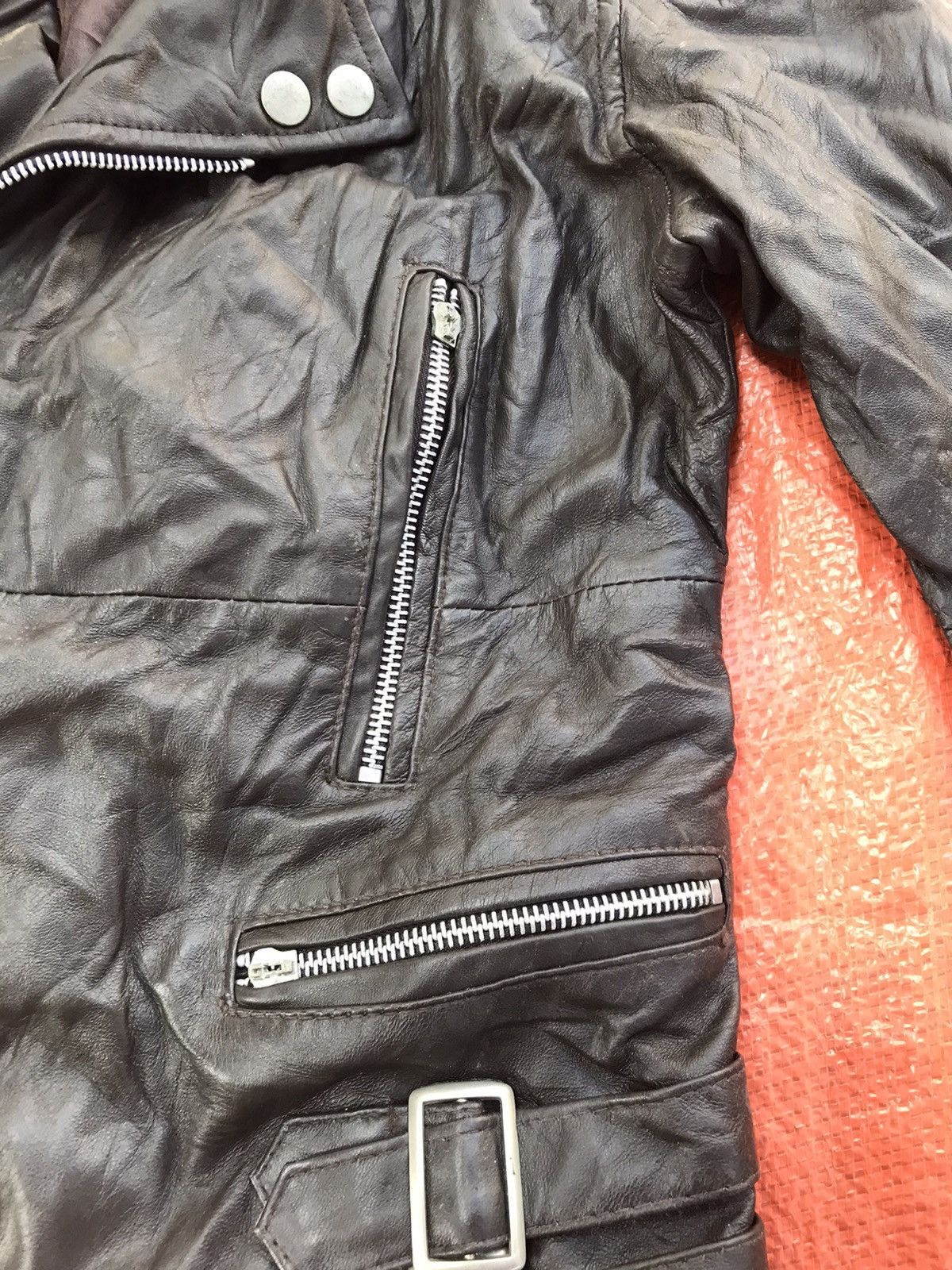 Seditionaries RARE DOUBLE COLLAR LEATHER JACKET SEDITIONARIES RACING JCKT Size US XS / EU 42 / 0 - 8 Thumbnail