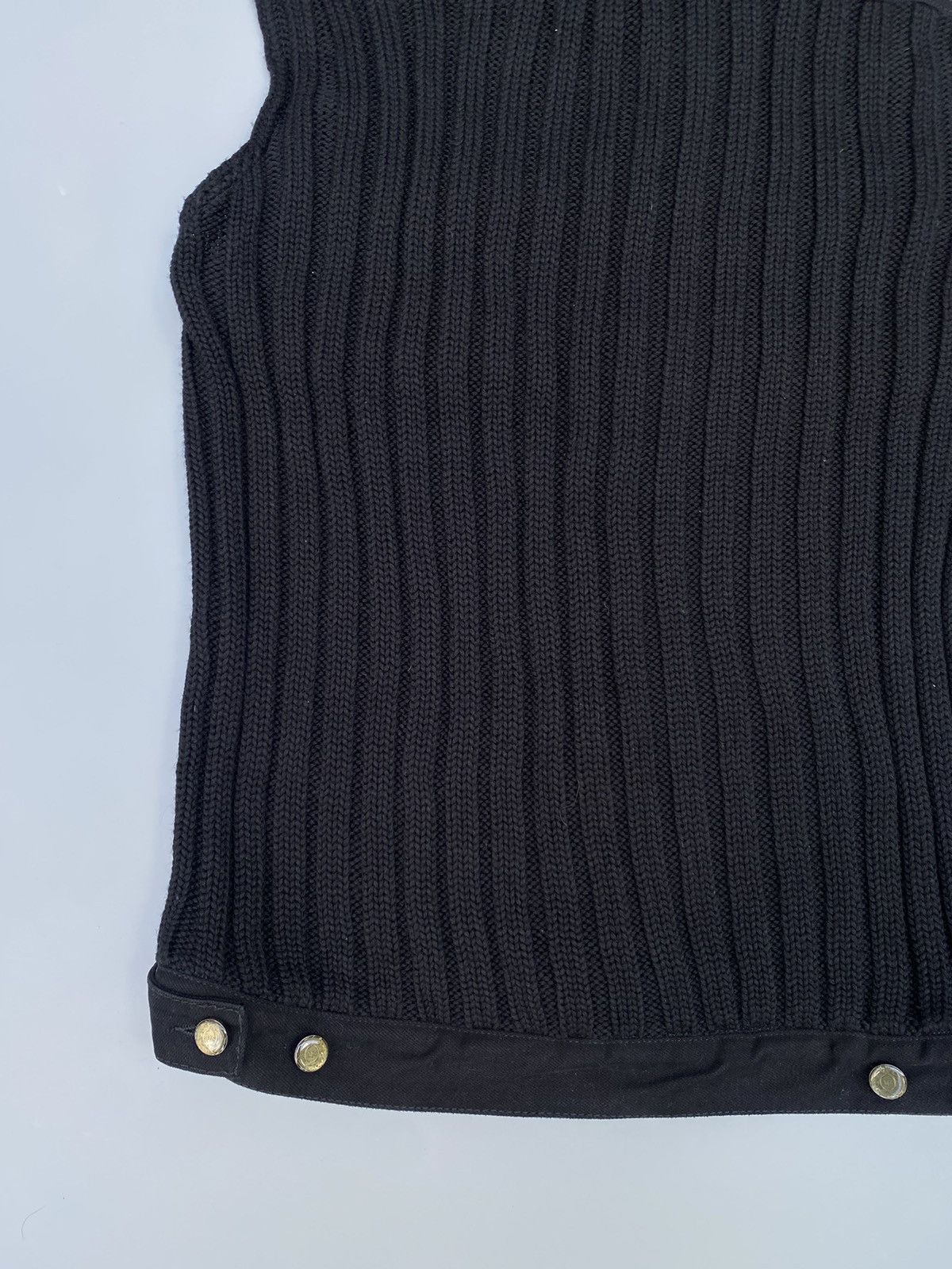 Alexander McQueen 2000s Alexander Mcqueen- Cargo Denim Knit Vest Size US M / EU 48-50 / 2 - 8 Thumbnail