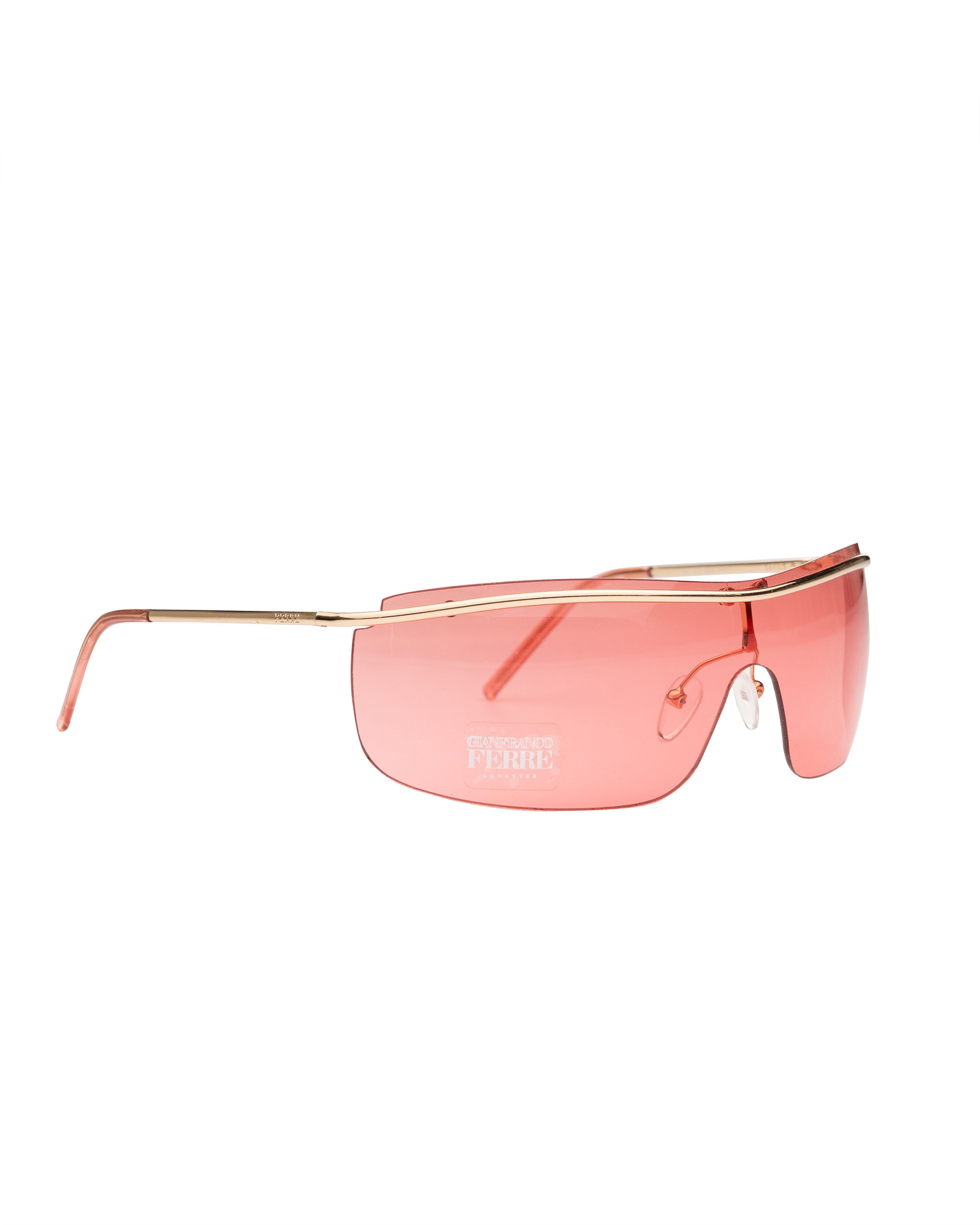 Gianfranco Ferre Gianfranco Ferre '00s Pink Oversized Rimless Sunglasses Size ONE SIZE - 1 Thumbnail