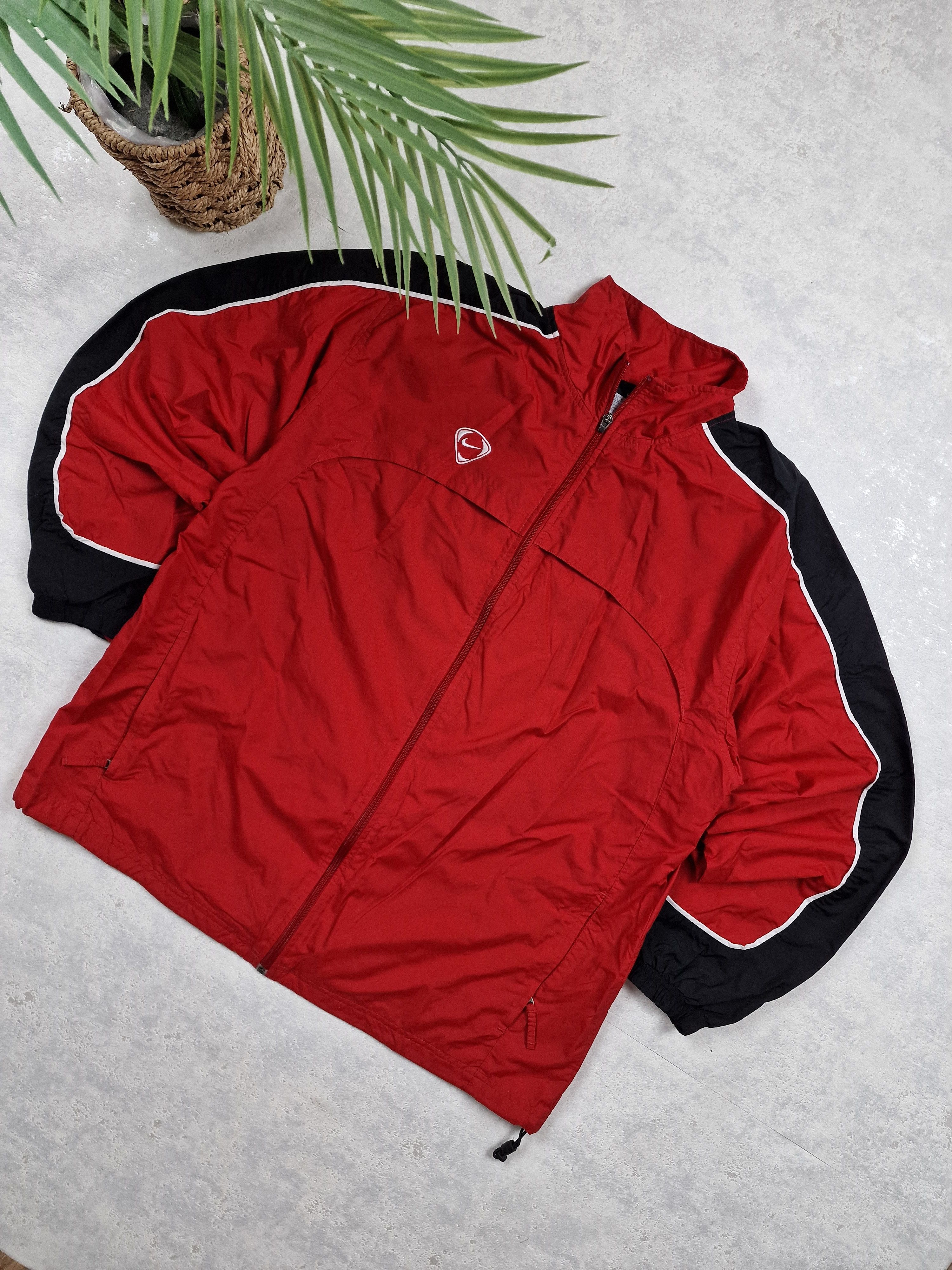 Nike × Vintage 00s Nike Retro Logo Vintage Y2K Oversize Retro Jacket Size US XL / EU 56 / 4 - 4 Thumbnail