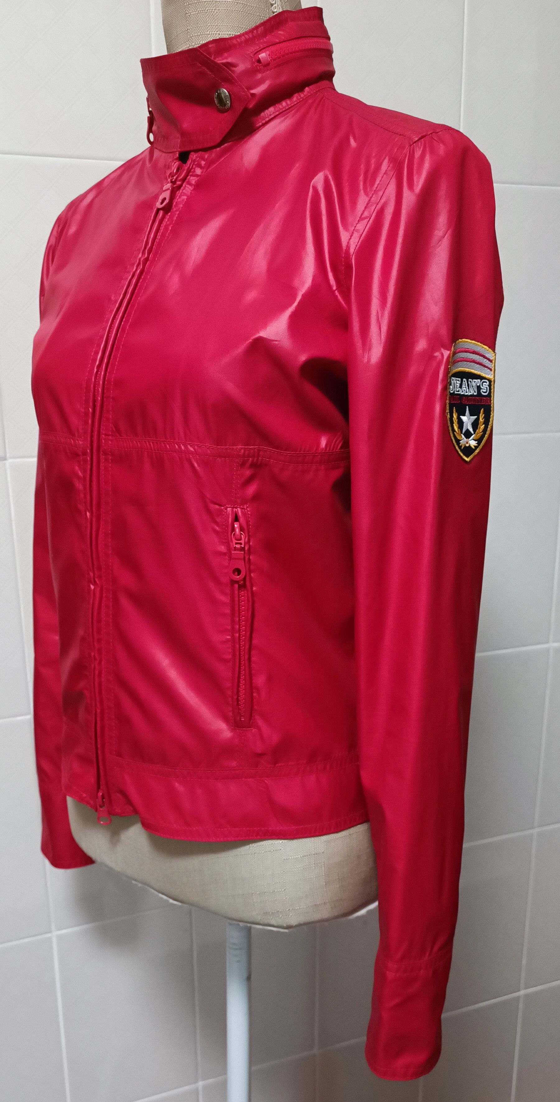 Jean Paul Gaultier Early 2000's - Biker red nylon jacket Size S / US 4 / IT 40 - 1 Thumbnail