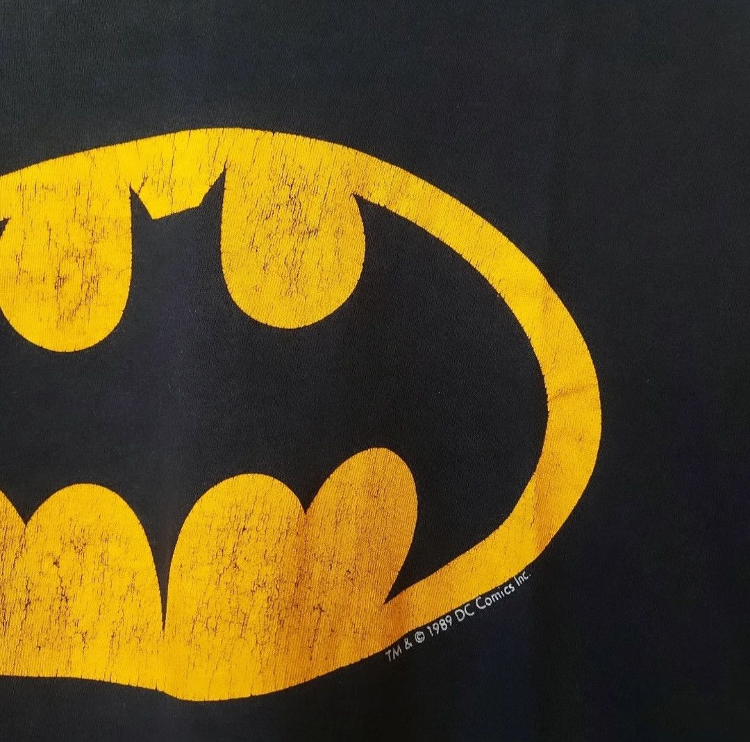 DC Comics × Vintage Vintage 80s DC Comics BATMAN Logo Tshirt Size US M / EU 48-50 / 2 - 4 Thumbnail