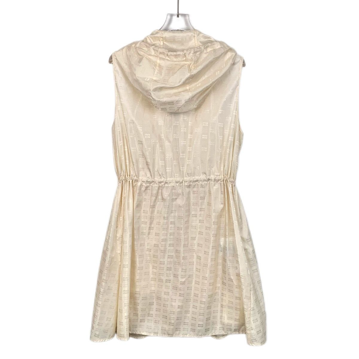 Miu Miu MiuMiu All-over Logo Printed Sleeveless Zip Dress K26WX Size S / US 4 / IT 40 - 2 Thumbnail