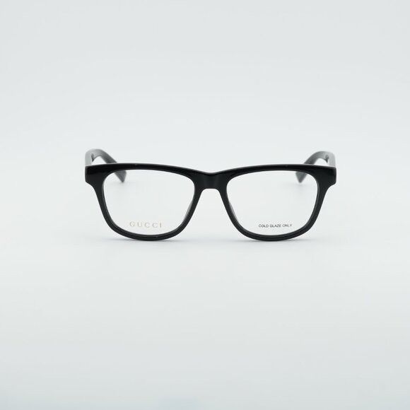 Gucci Gucci GG2108O 001 Eyeglasses Black 55mm Square Frame Size ONE SIZE - 2 Thumbnail