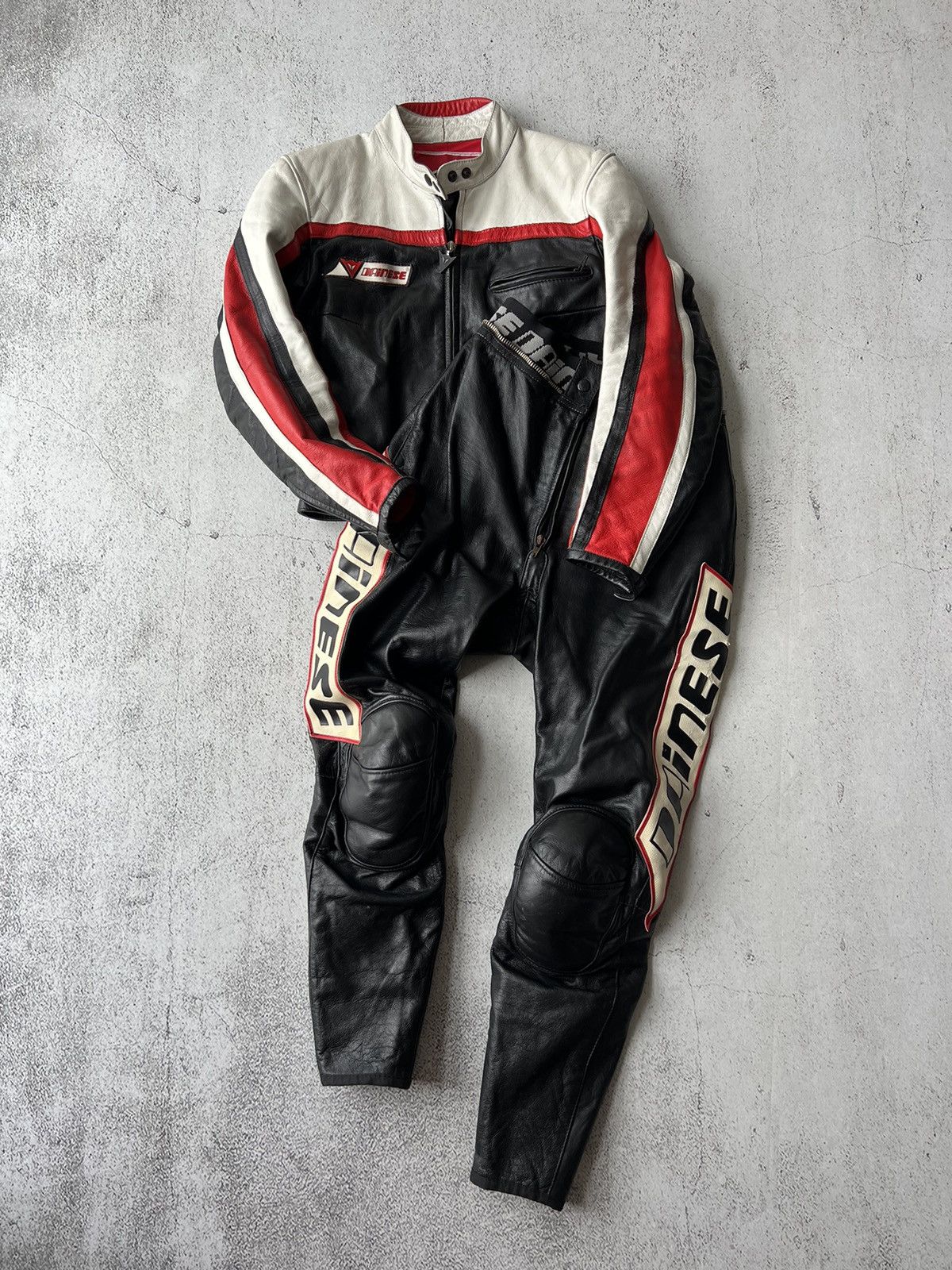 Dainese × Honda × Marlboro Dainese Vintage First Class Leather Motor Suit Jacket, Pants Size S / US 4 / IT 40 - 15 Thumbnail