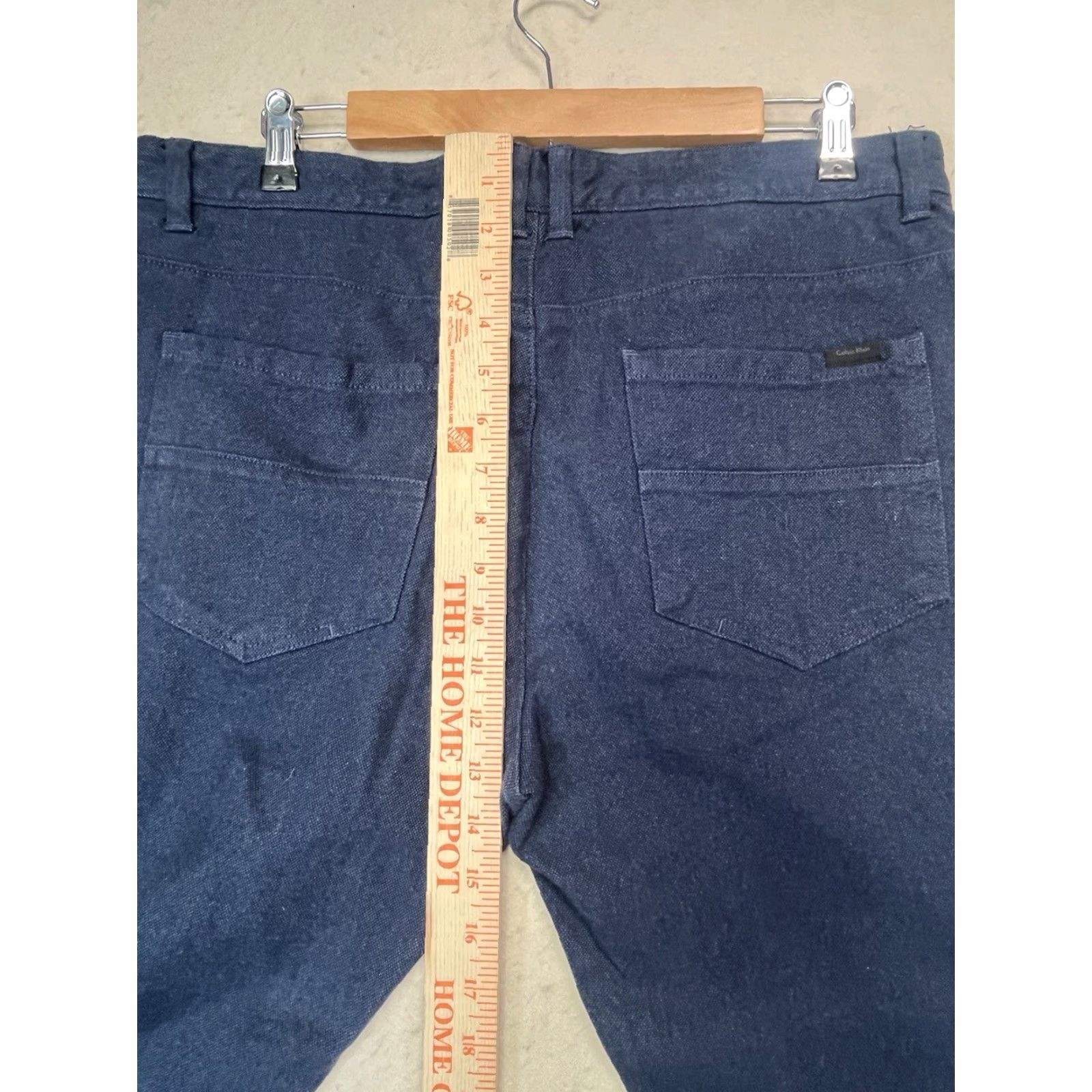 Calvin Klein Calvin Klein Slim Dress Pants Men 34 x 30 Blue Slim Fit Pants Blue Mens 34 30 Size US 34 / EU 50 - 4 Thumbnail