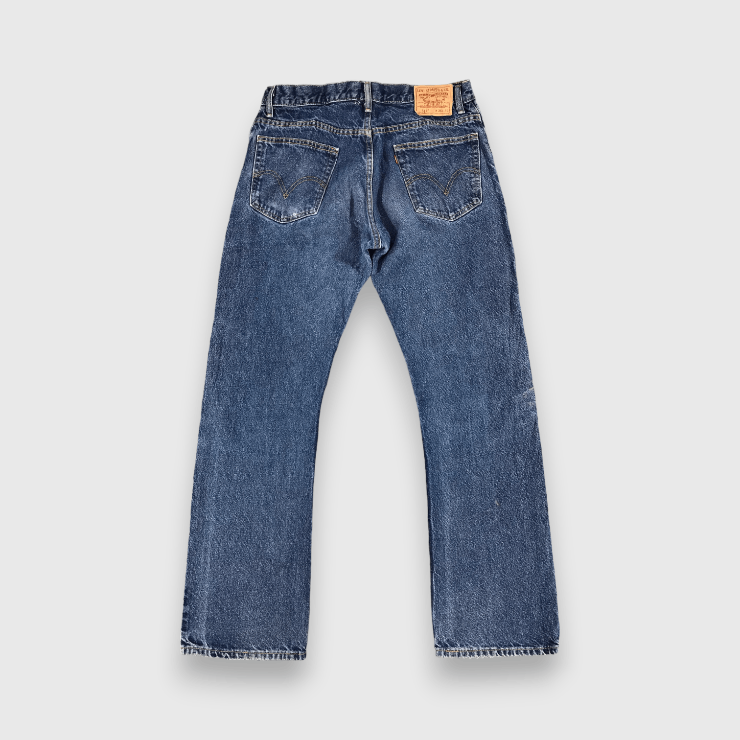 Levi's Faded Blue Vintage Levis 517 Jeans Flared Denim-J1006 Size US 34 / EU 50 - 2 Thumbnail