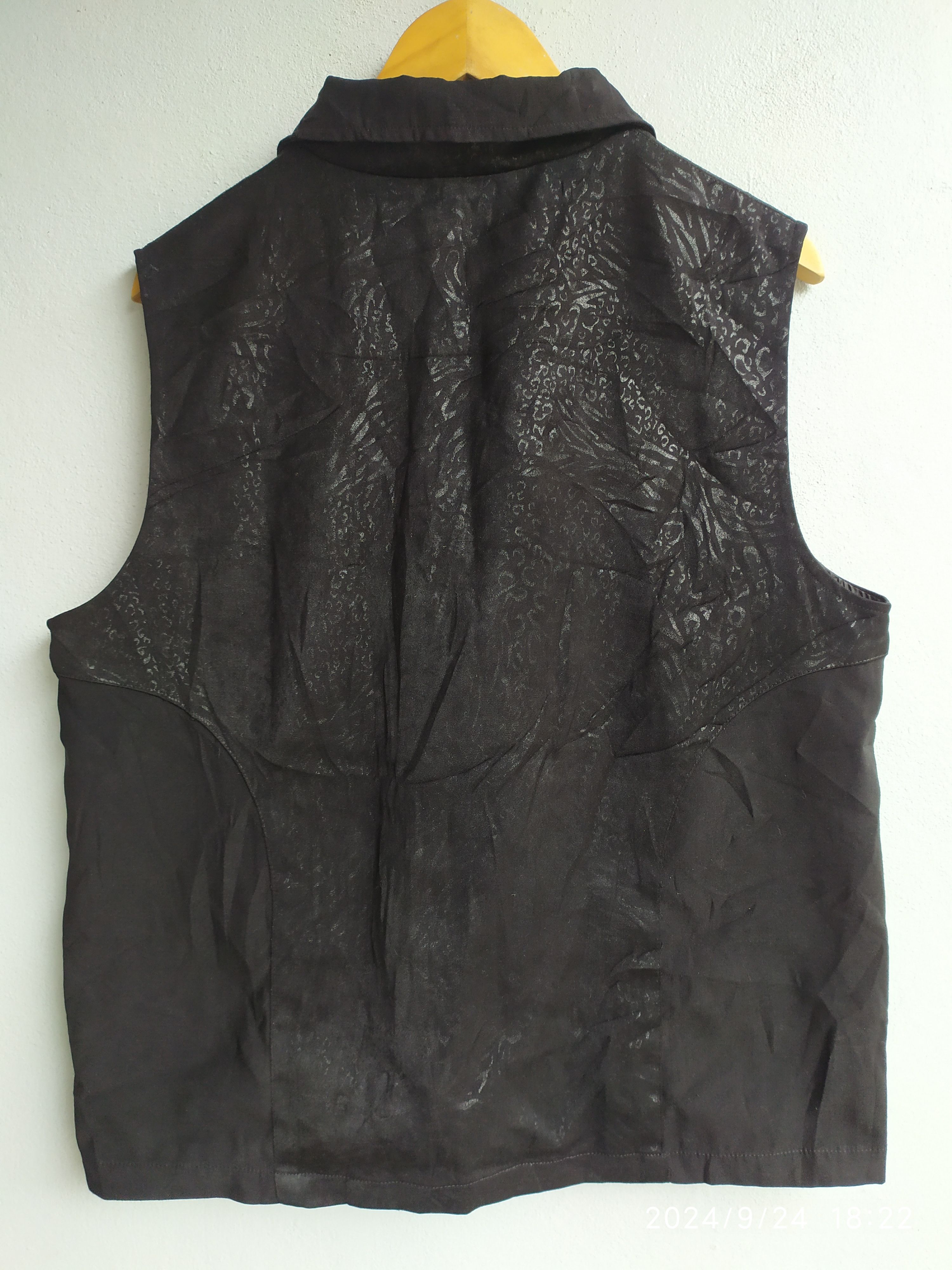 20471120 × If Six Was Nine × Japanese Brand Rose Fashion black Vest jacket Size US L / EU 52-54 / 3 - 2 Thumbnail