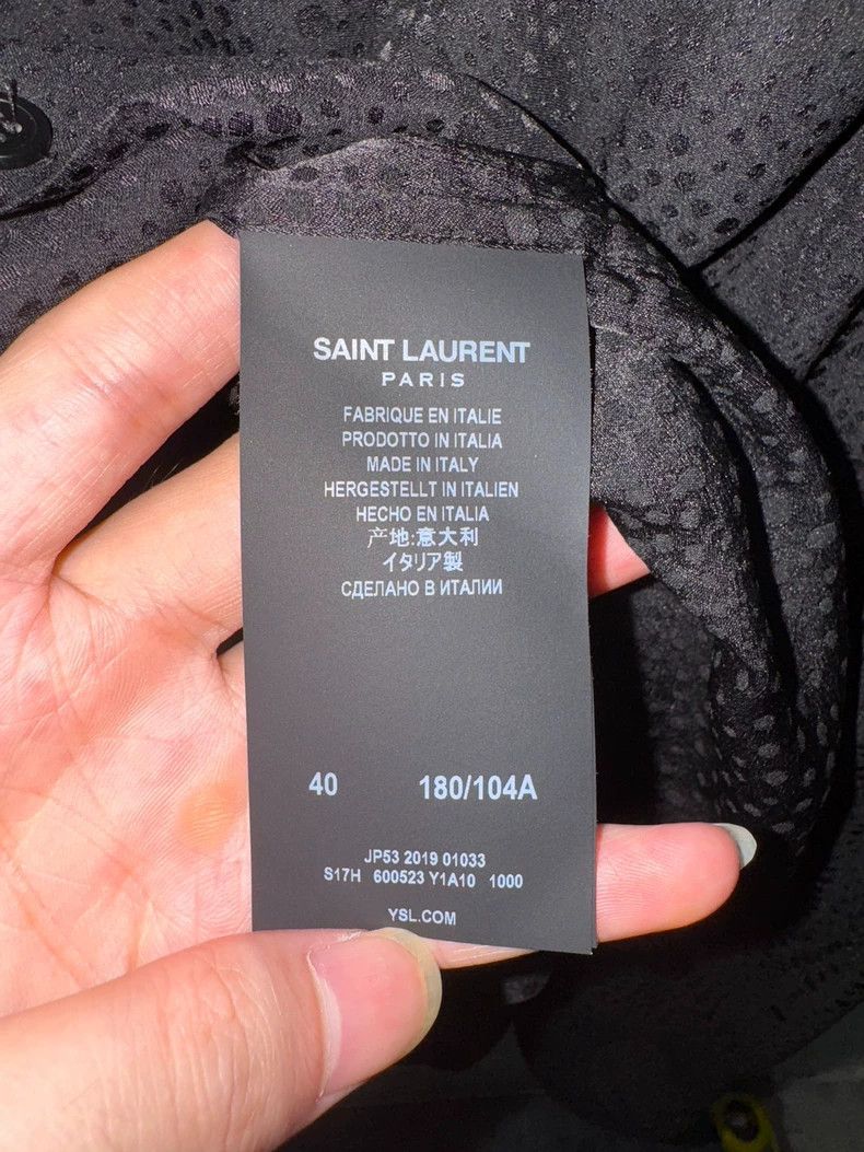 Saint Laurent Paris Saint Laurent Paris 20ss show silk baby's breath polka-dot Size US XXS / EU 40 - 8 Thumbnail