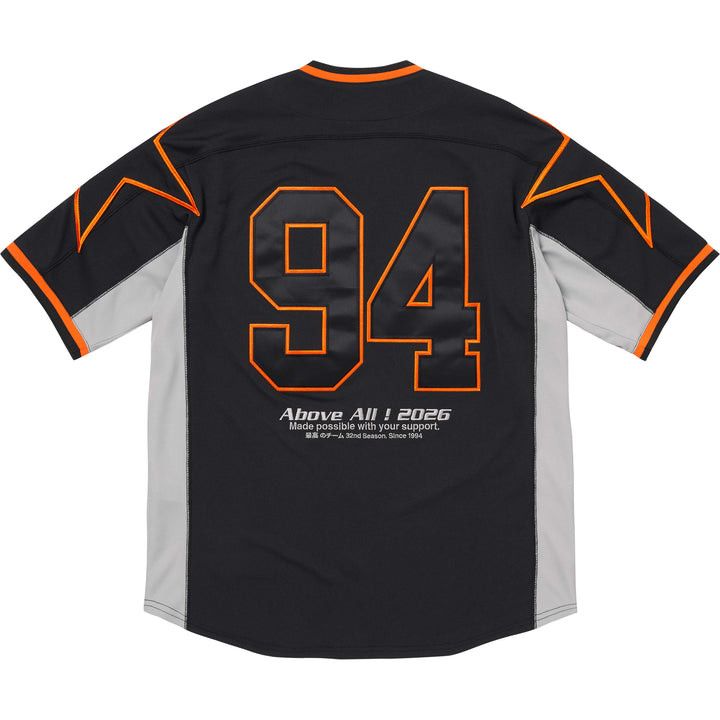 Supreme Supreme Stars Baseball Jersey Tokyo Black SS26 Men's Size US L / EU 52-54 / 3 - 3 Thumbnail