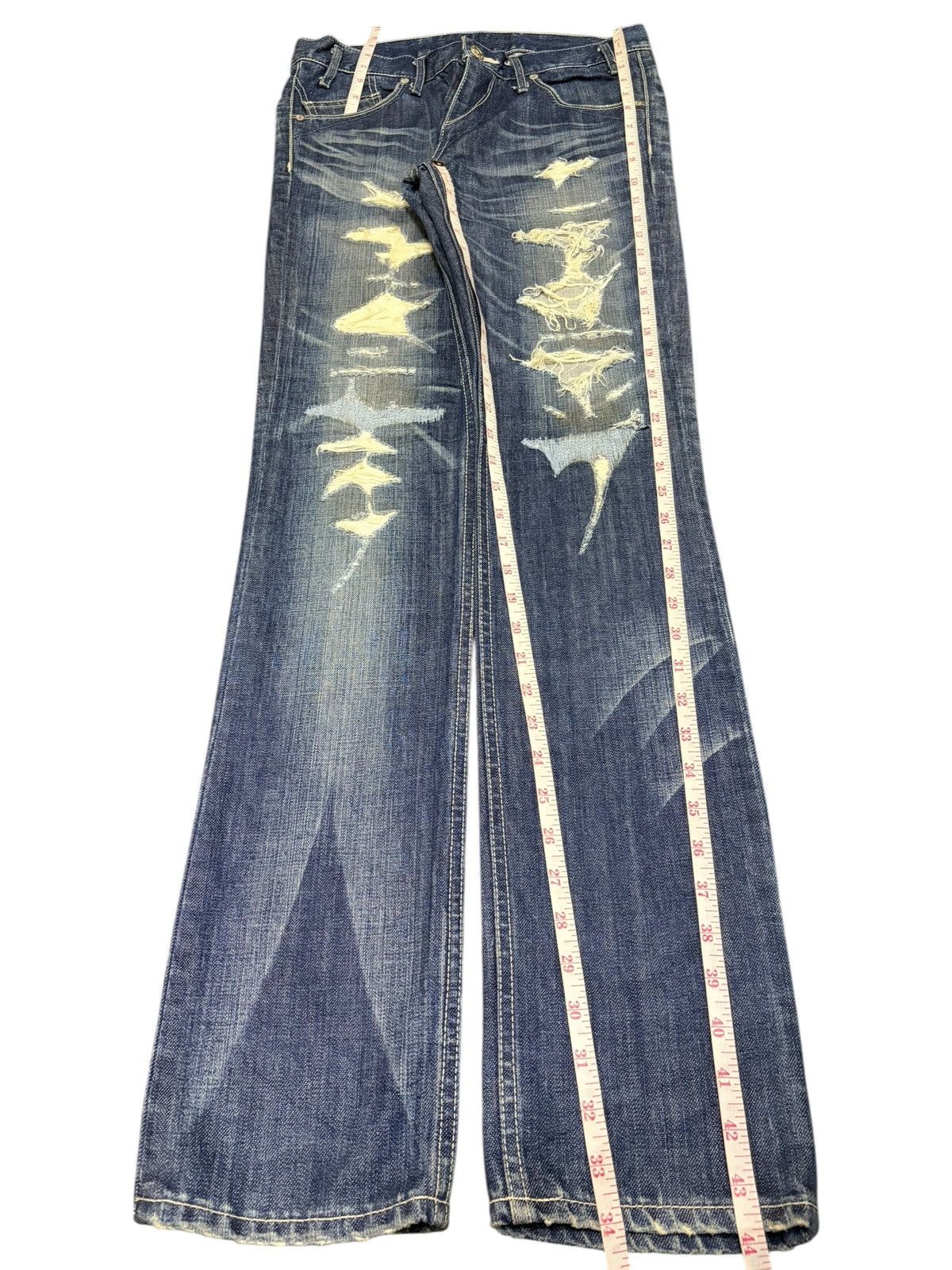Ksubi Vintage Japanese Brand Heavy Distressed Jeans Size 30" / US 8 / IT 44 - 7 Thumbnail