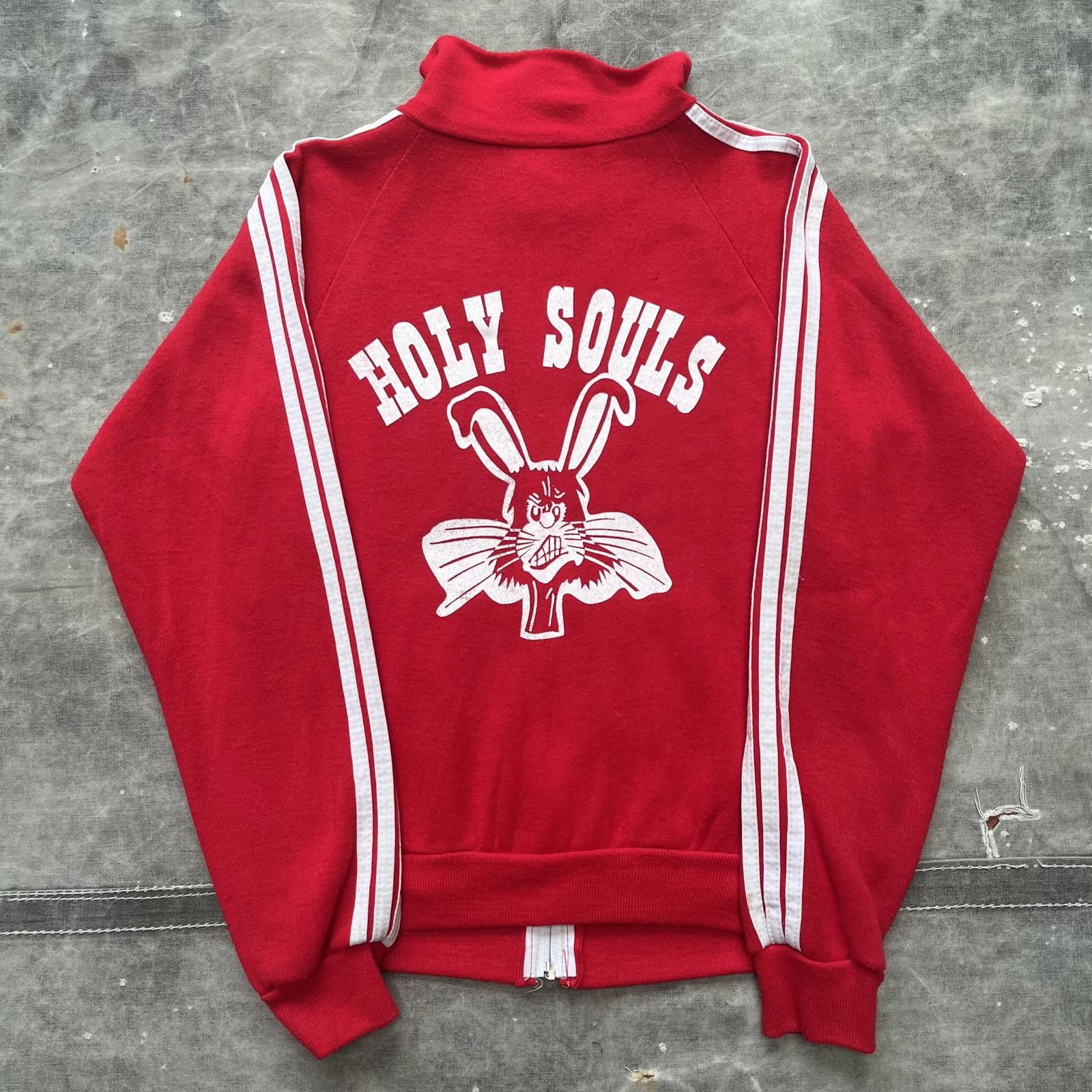 Vintage 1970s Holy Souls Bunny Rabbit Religion School Jacket