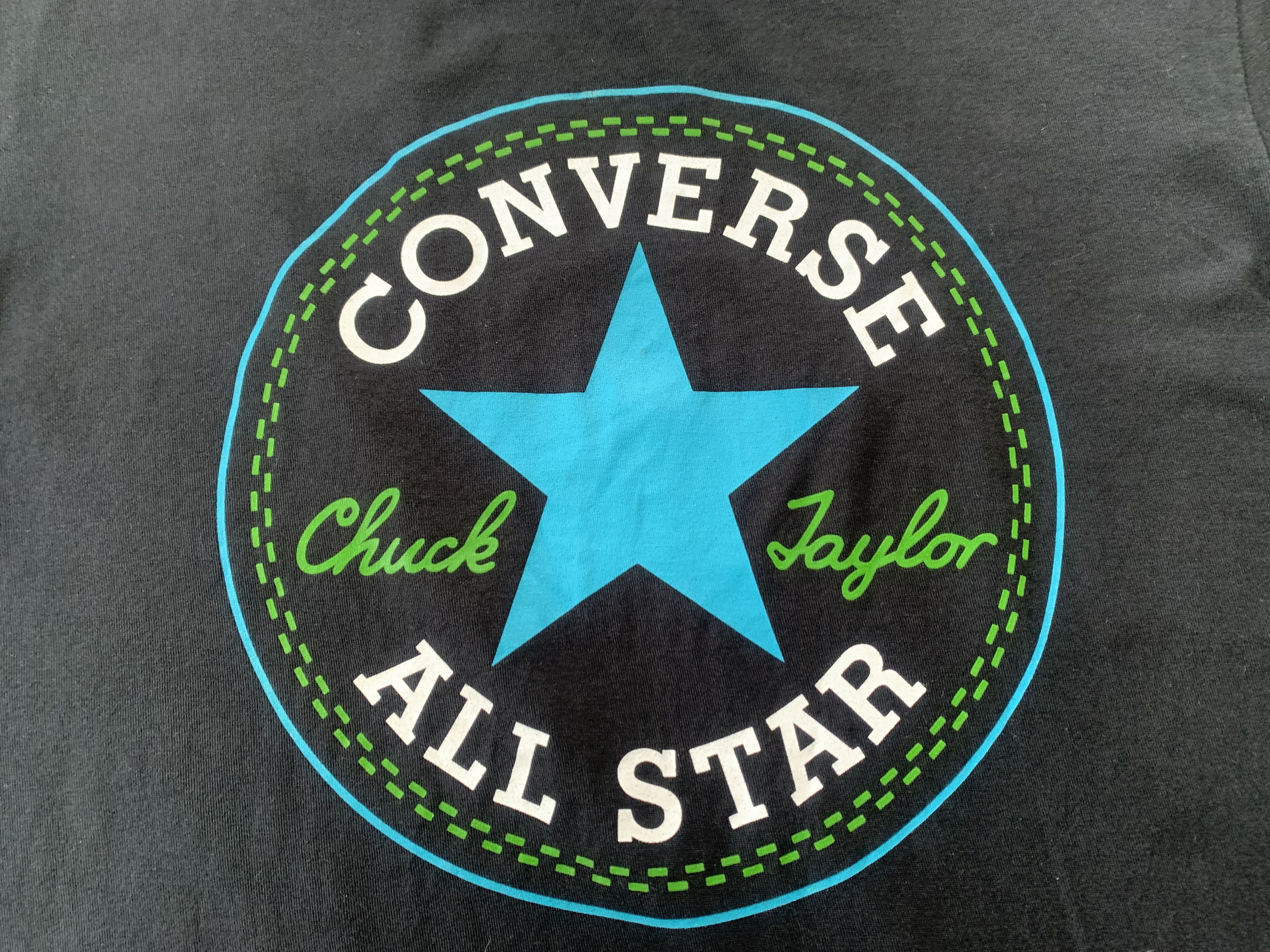Converse Men's Converse Printing Short Sleeve Black T Shirt Size US S / EU 44-46 / 1 - 5 Thumbnail