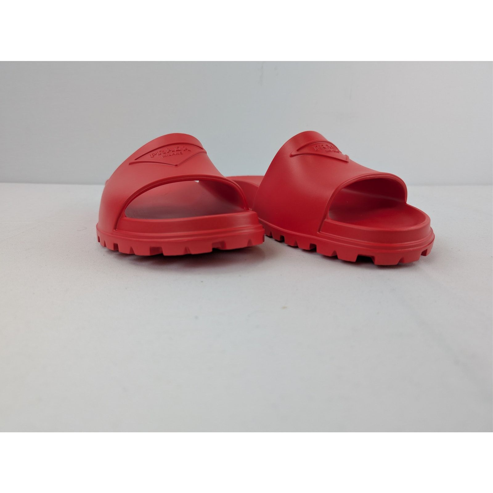 Prada o1rshd1 Rubber Mule-Flip-Flops Slipper in Red Size US 11 / EU 44 - 5 Thumbnail