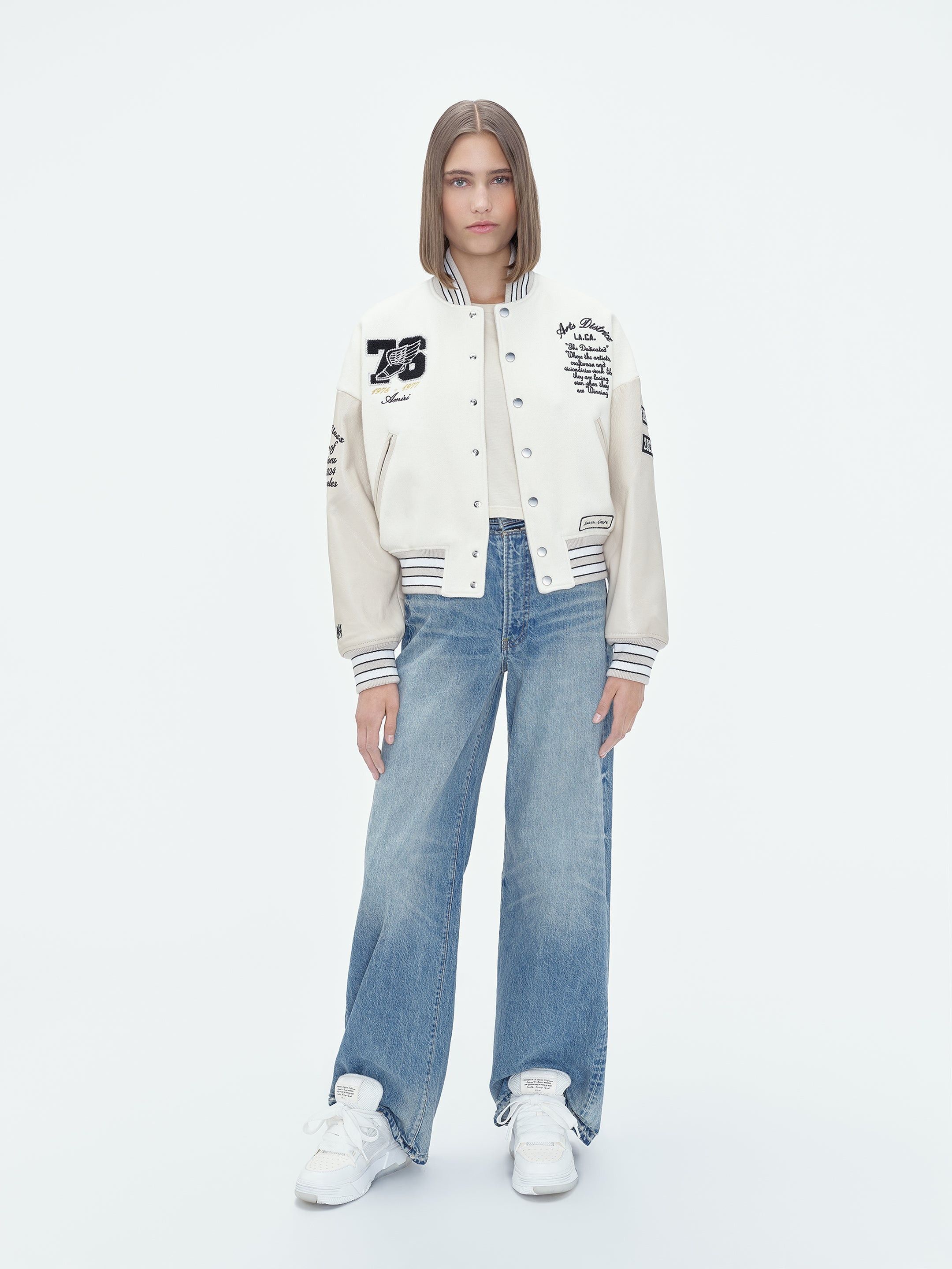 Amiri oc11z0225 Eagle Varsity Bomber Jacket in Multicolor Size XL / US 12-14 / IT 48-50 - 3 Thumbnail