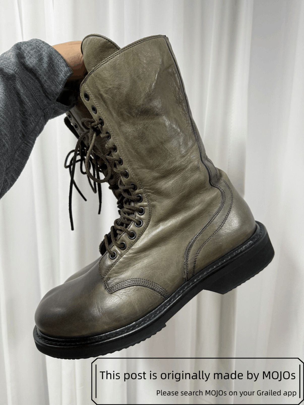 Rick Owens Sz 41 Rick Owens Combat Boots mojos18121626 Size US 8 / EU 41 - 7 Thumbnail