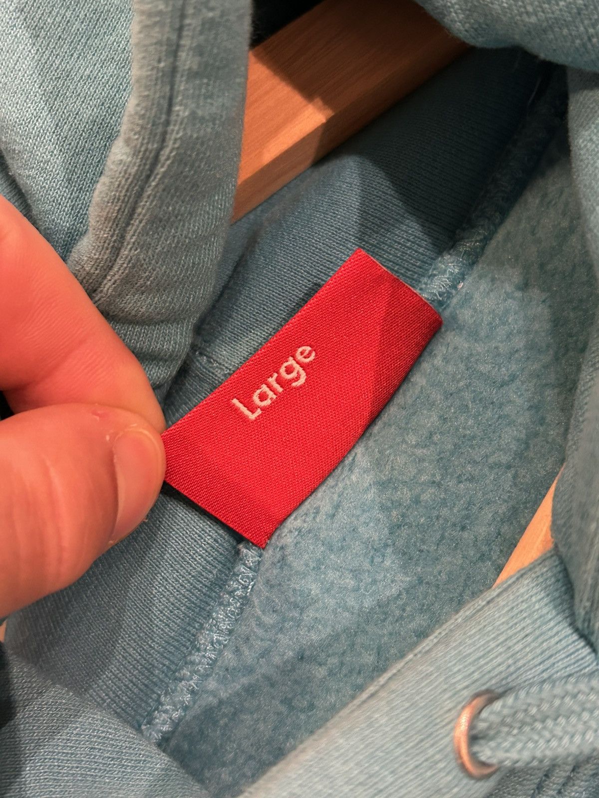 Supreme Supreme Laser Cut S Logo Hoodie - Cyan Size US L / EU 52-54 / 3 - 4 Thumbnail
