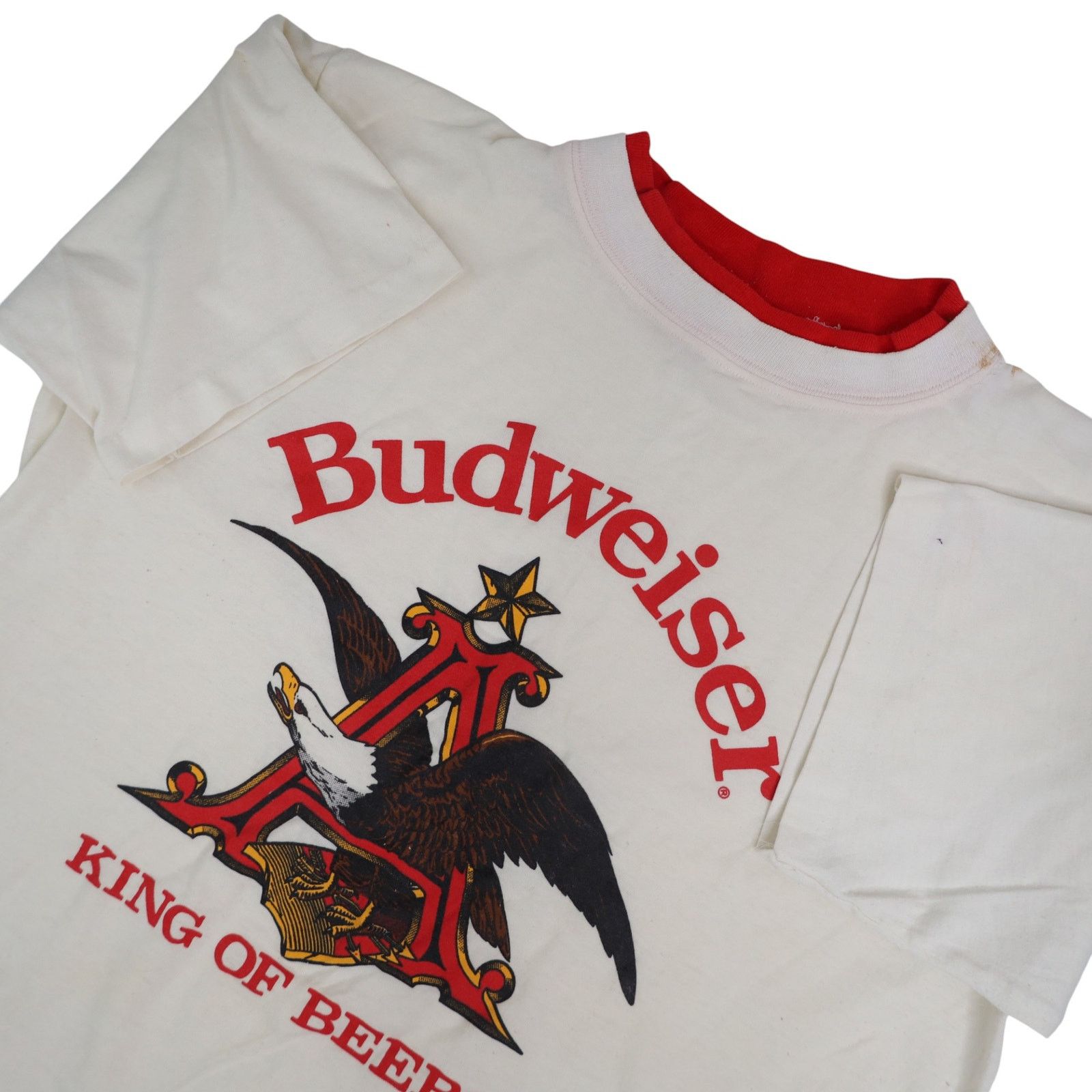 Budweiser × Vintage Vintage Budweiser King of Beers Graphic T Shirt Size US M / EU 48-50 / 2 - 7 Thumbnail
