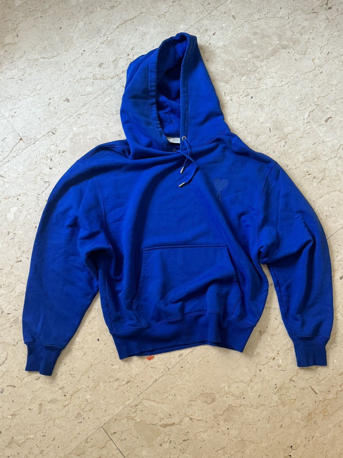 image of Ami Paris Hoodie Oversize in Blue, Men's (Size XL)