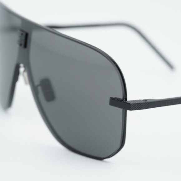 Givenchy Givenchy GV40087U 01A Sunglasses Shiny Black Shield Frame Size ONE SIZE - 10 Thumbnail
