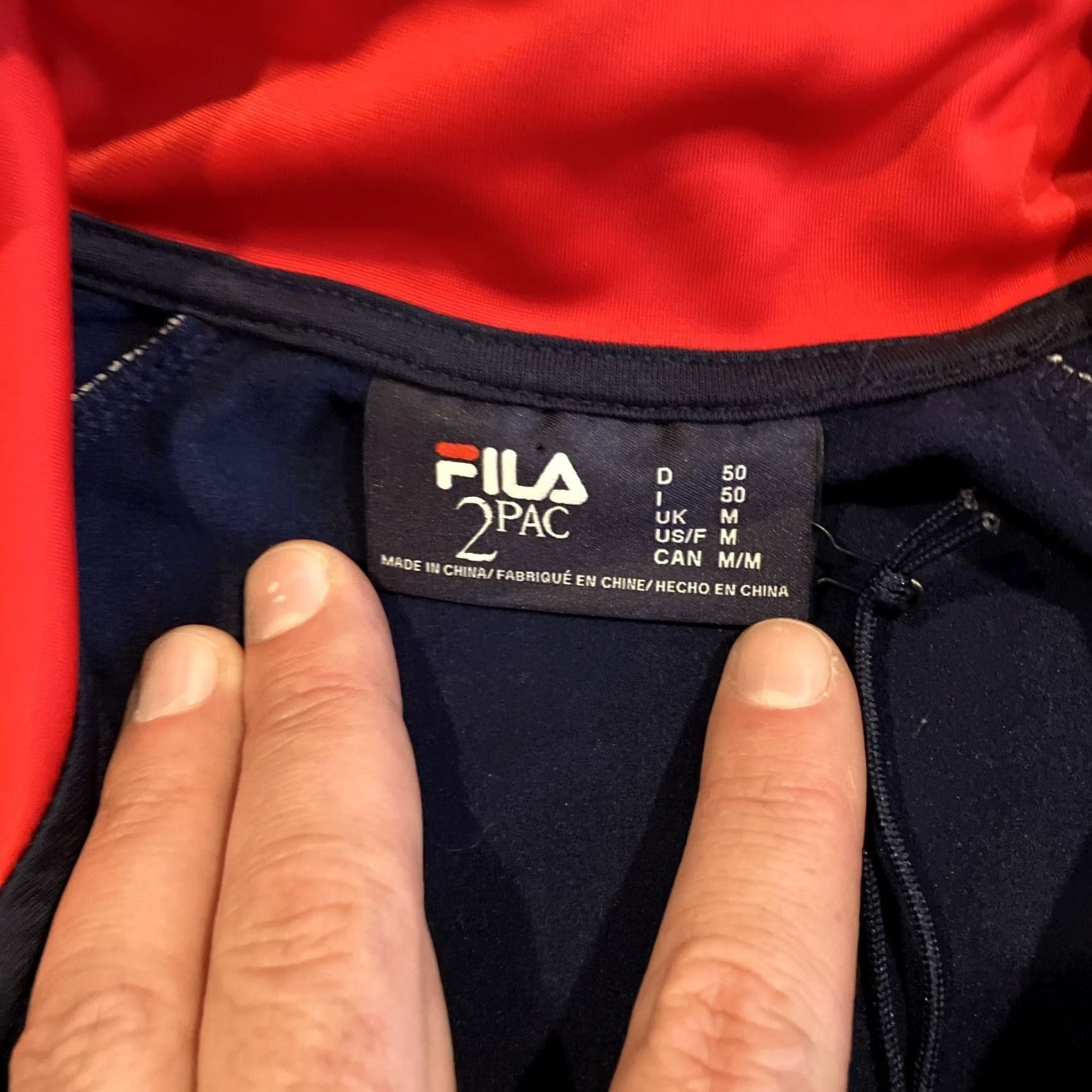 Fila VINTAGE RARE NWT FILA x 2Pac Collection Full Zip Track Jacket Men's Size Medium Blue Size US M / EU 48-50 / 2 - 4 Thumbnail