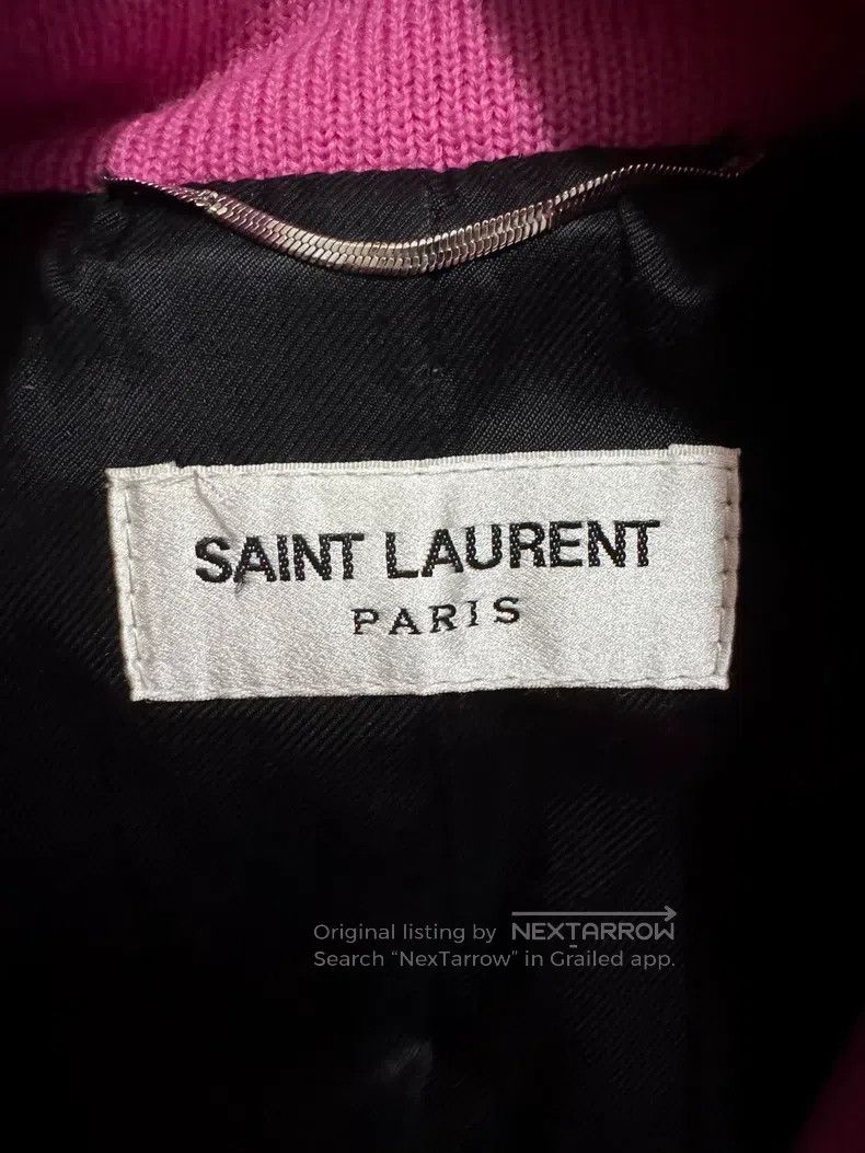 Saint Laurent Paris Saint Laurent Paris Leather patched pink and white basebal Size US S / EU 44-46 / 1 - 5 Thumbnail