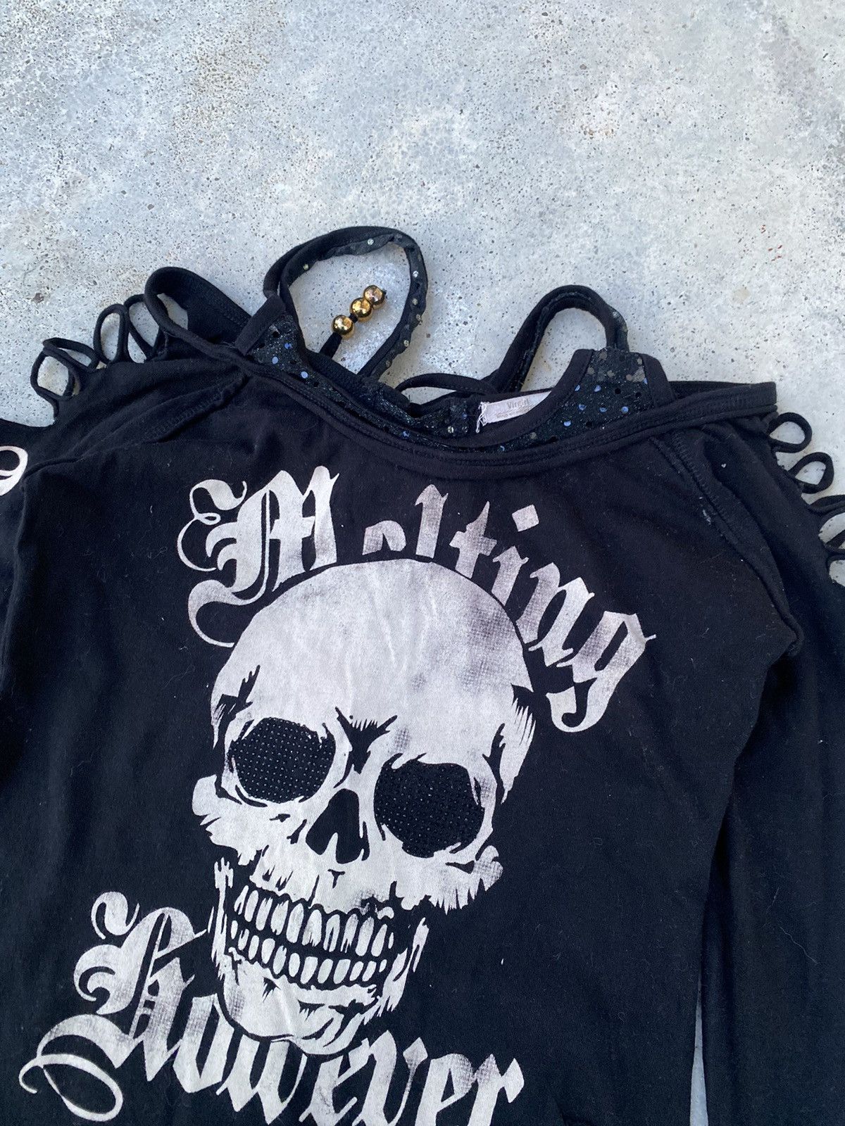 Japanese Brand Grunge Skull Gothic ifsixwasnine styled Goa Punk Tees Size XS / US 0-2 / IT 36-38 - 5 Thumbnail
