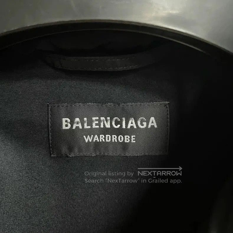 Balenciaga Balenciaga Black Logo Hooded Windbreaker Jacket. Size US S / EU 44-46 / 1 - 4 Thumbnail