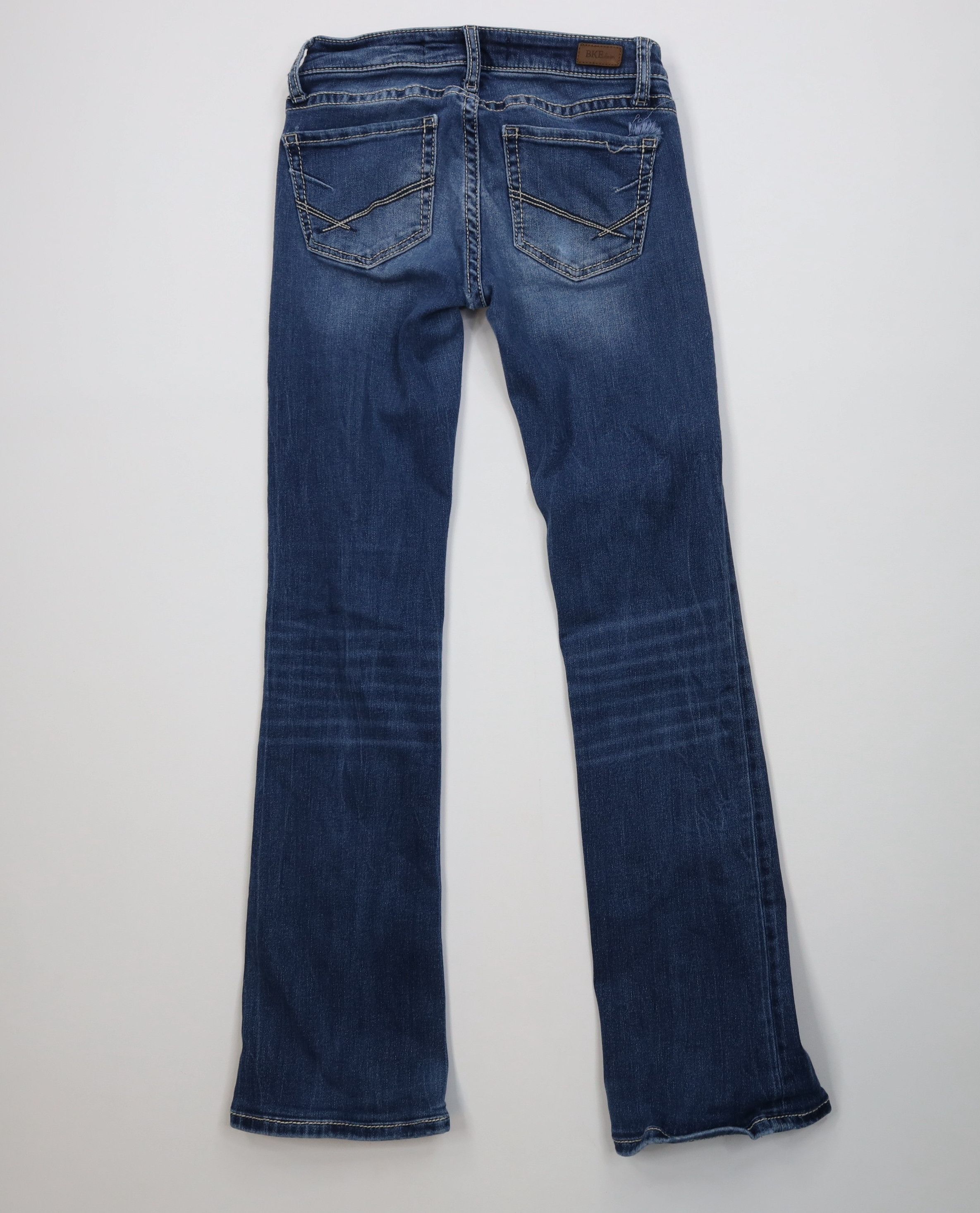Vintage Buckle BKE Stitch Stretch Stella Slim Low Rise Bootcut Jeans Size 24" / US 00 / IT 34 - 10 Thumbnail