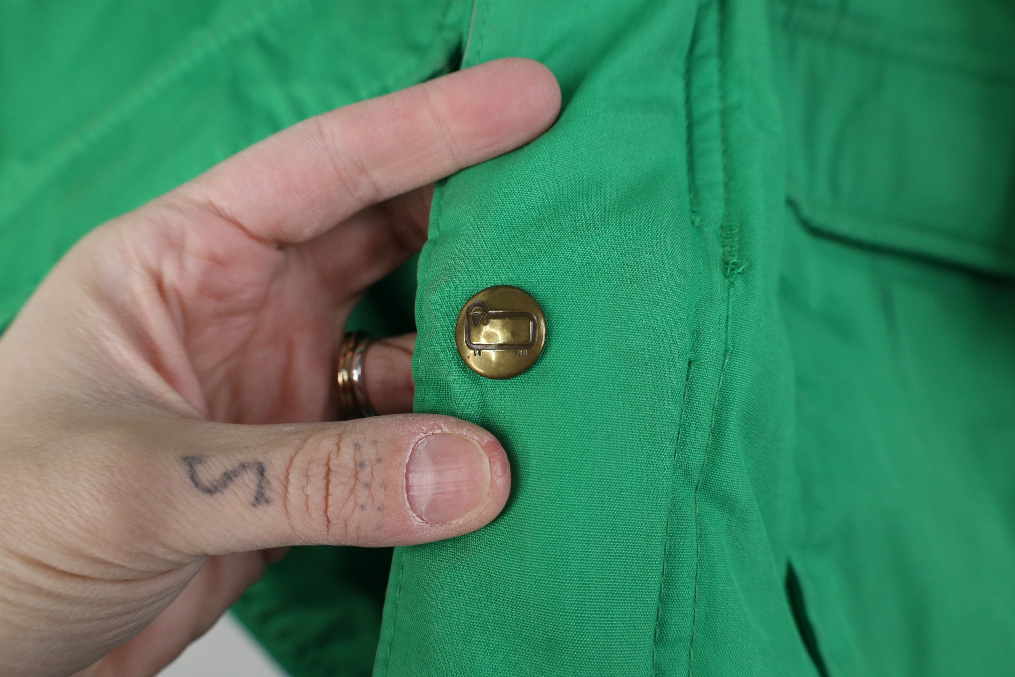 Woolrich Woolen Mills Vintage 70s Woolrich Hooded Parka Jacket Lime Green USA Size XL / US 12-14 / IT 48-50 - 7 Thumbnail