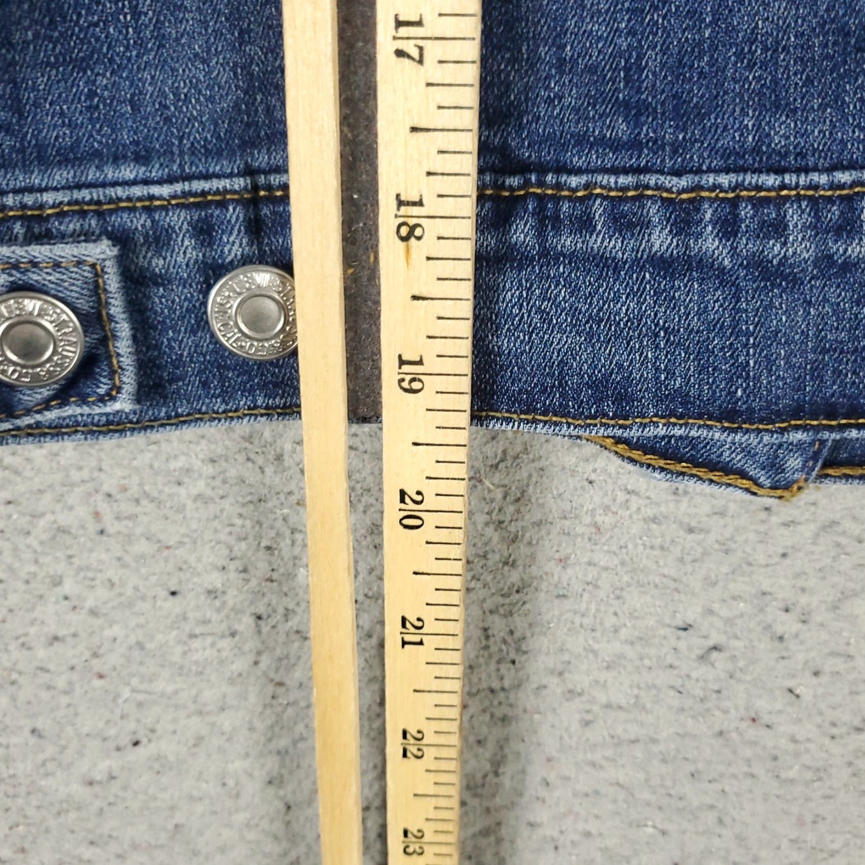 Levi's Levi's Women's Blue Denim Trucker Jacket Size S - Casual, All Seasons, Regular Fit Size 28" / US 6 / IT 42 - 6 Thumbnail