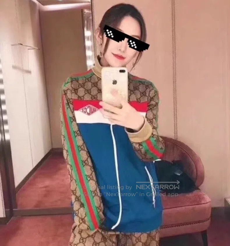 Gucci Gucci Colour block striped logo jacquard stitching lapel z Size S / US 4 / IT 40 - 8 Thumbnail