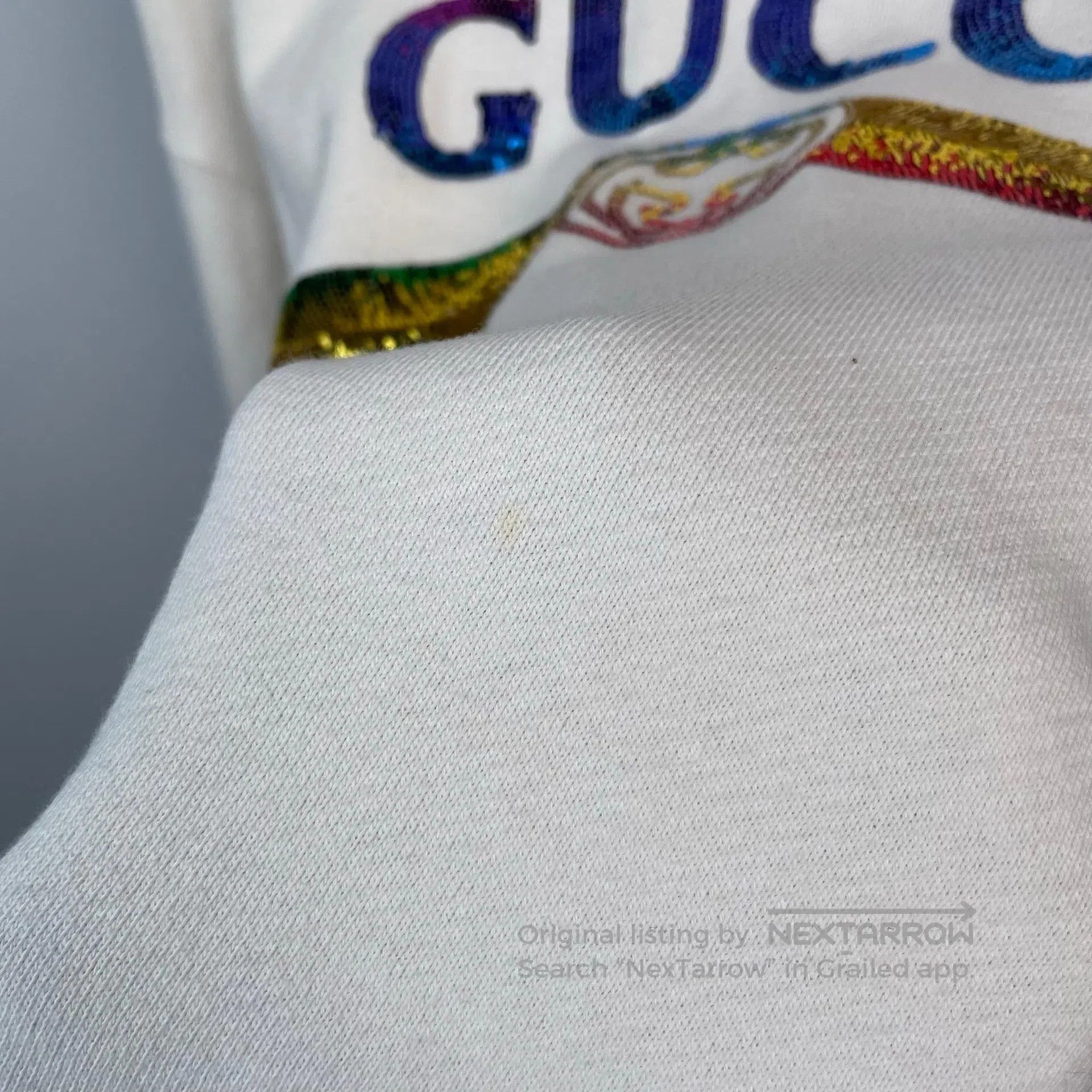 Gucci Guicci Hooded Sweatshirt with White Beads| Size US S / EU 44-46 / 1 - 9 Thumbnail