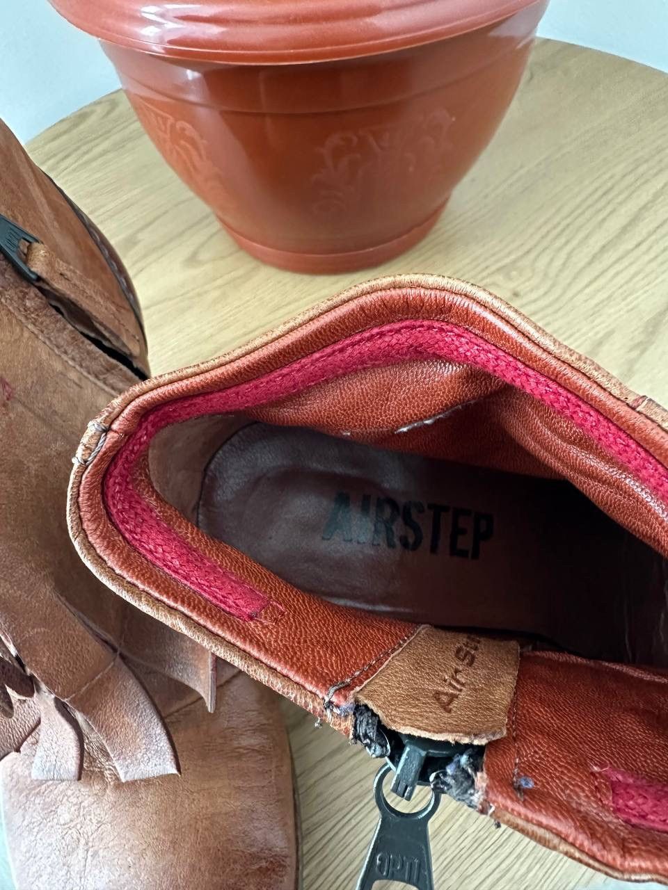 A.S.98 × Japanese Brand × Vintage Vintage Japanese A.S98 Brown Leather Air Step Womesn Boots Size US 8.5 / IT 38.5 - 15 Thumbnail