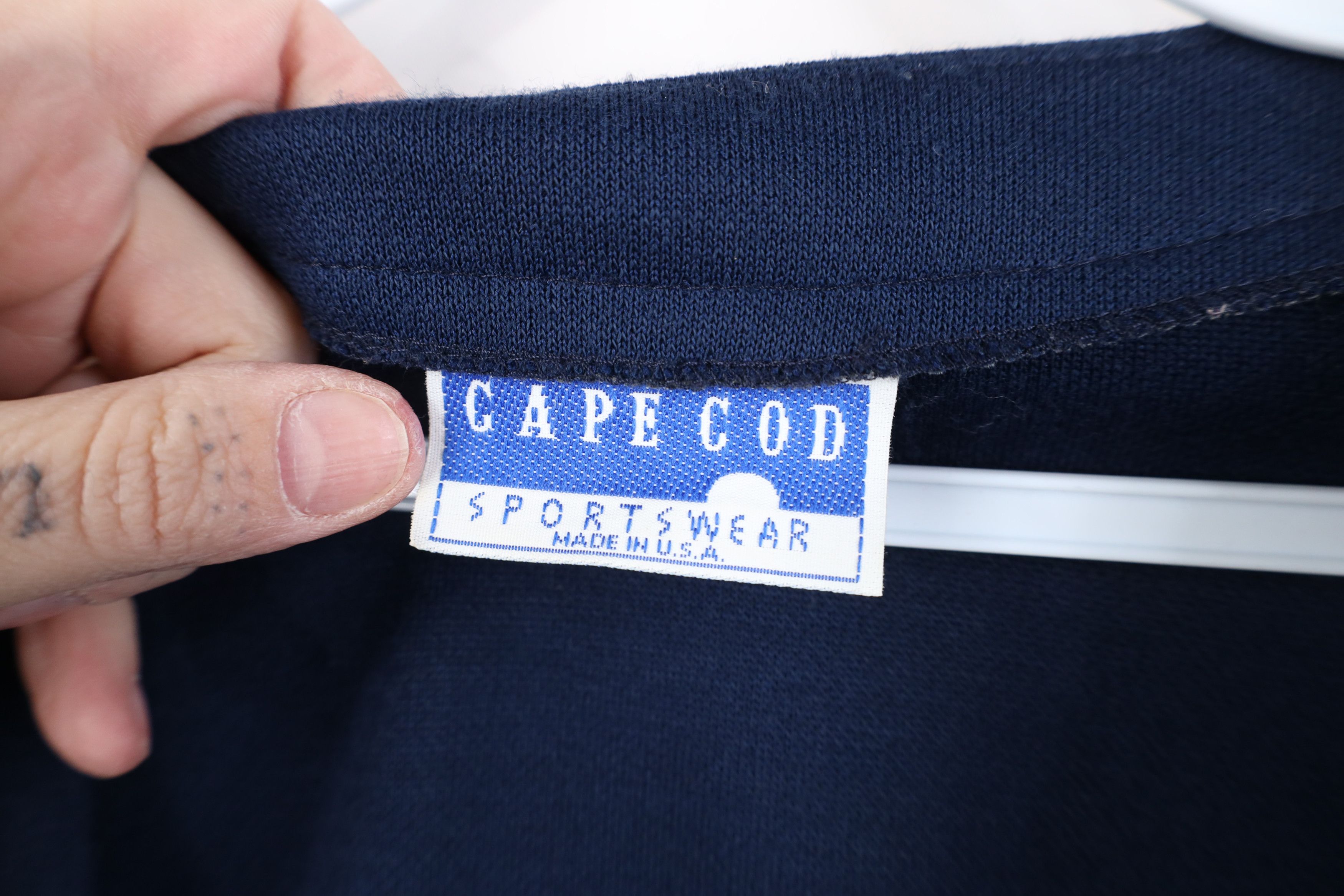 Vintage Vintage 70s Streetwear Pocket Cardigan Sweater Navy Blue USA Size XL / US 12-14 / IT 48-50 - 4 Thumbnail